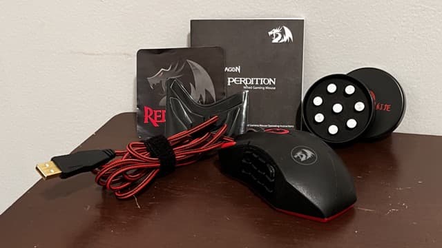 Redragon M901 Wired Gaming Mouse MMO RGB LED Backlit Mice 12400 DPI Perdition 18
