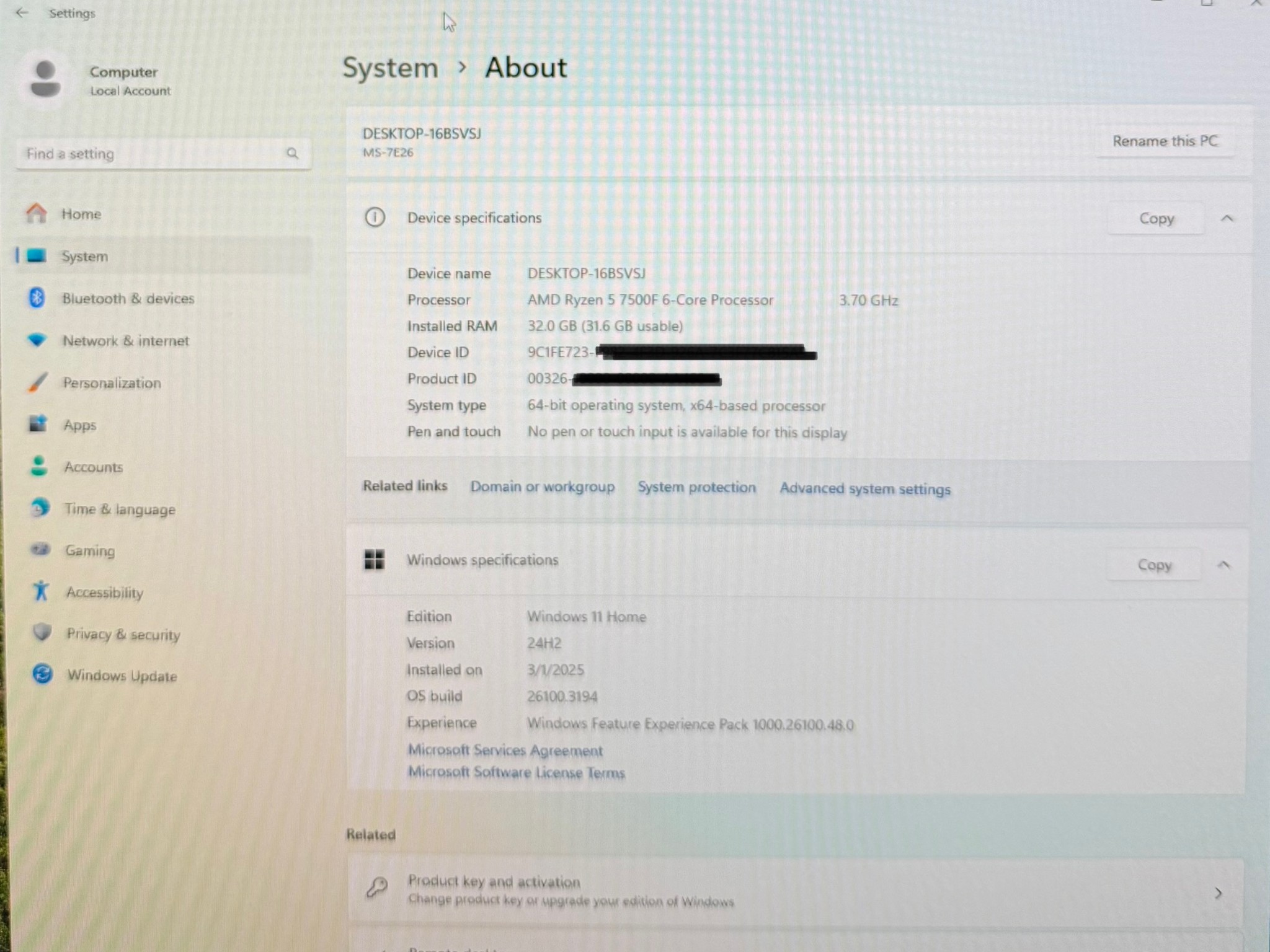 On Sale! Like New Gaming PC. Ryzen 5 7500F, Radeon RX 6800, 32GB Ram and 1TB SSD