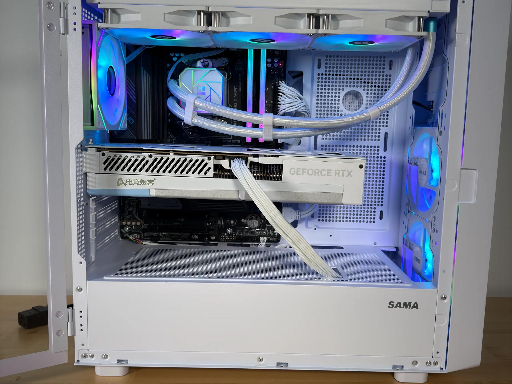RTX 4080 Ryzen 9800X3D Gaming PC with Customizable Screen