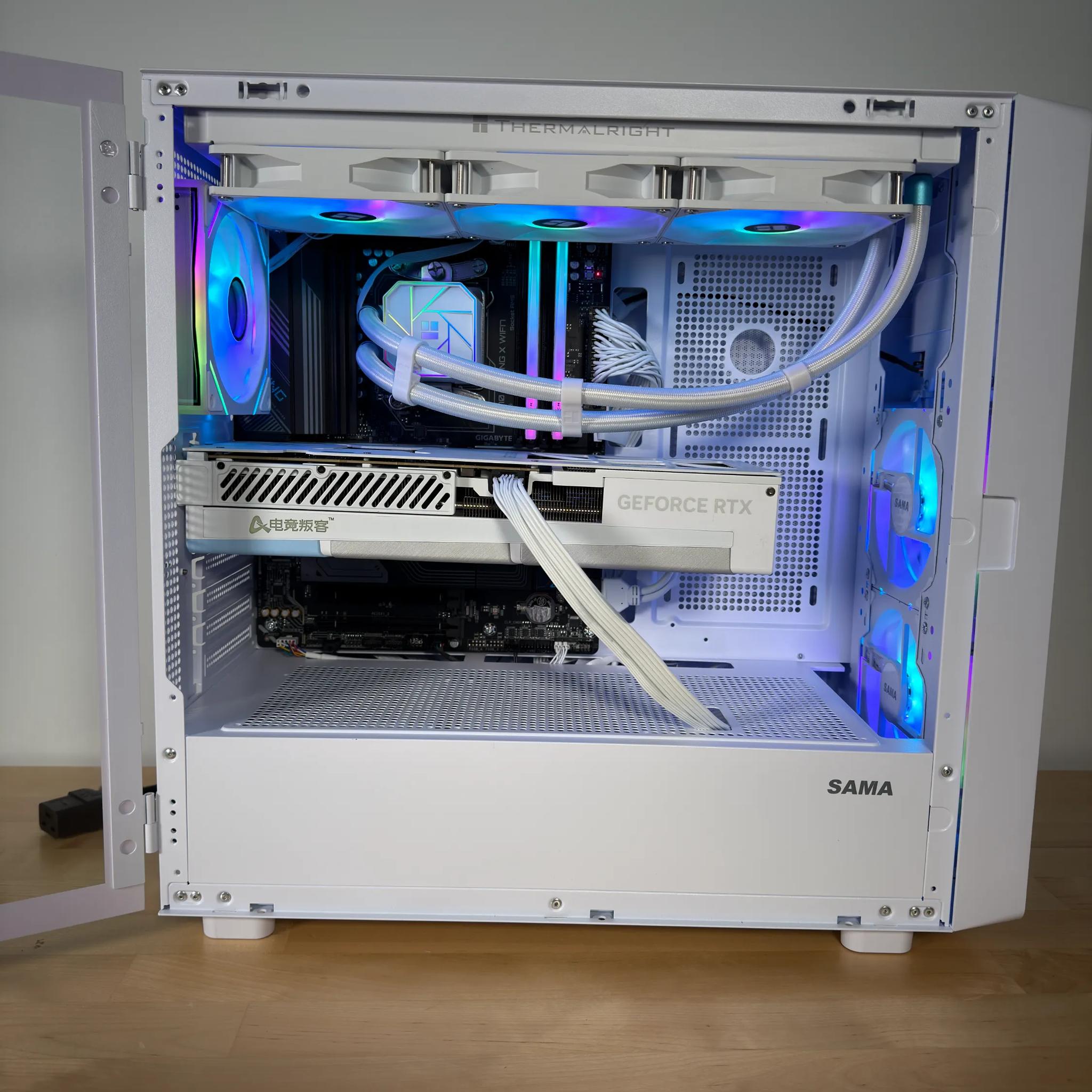 RTX 4080 Ryzen 9800X3D Gaming PC with Customizable Screen