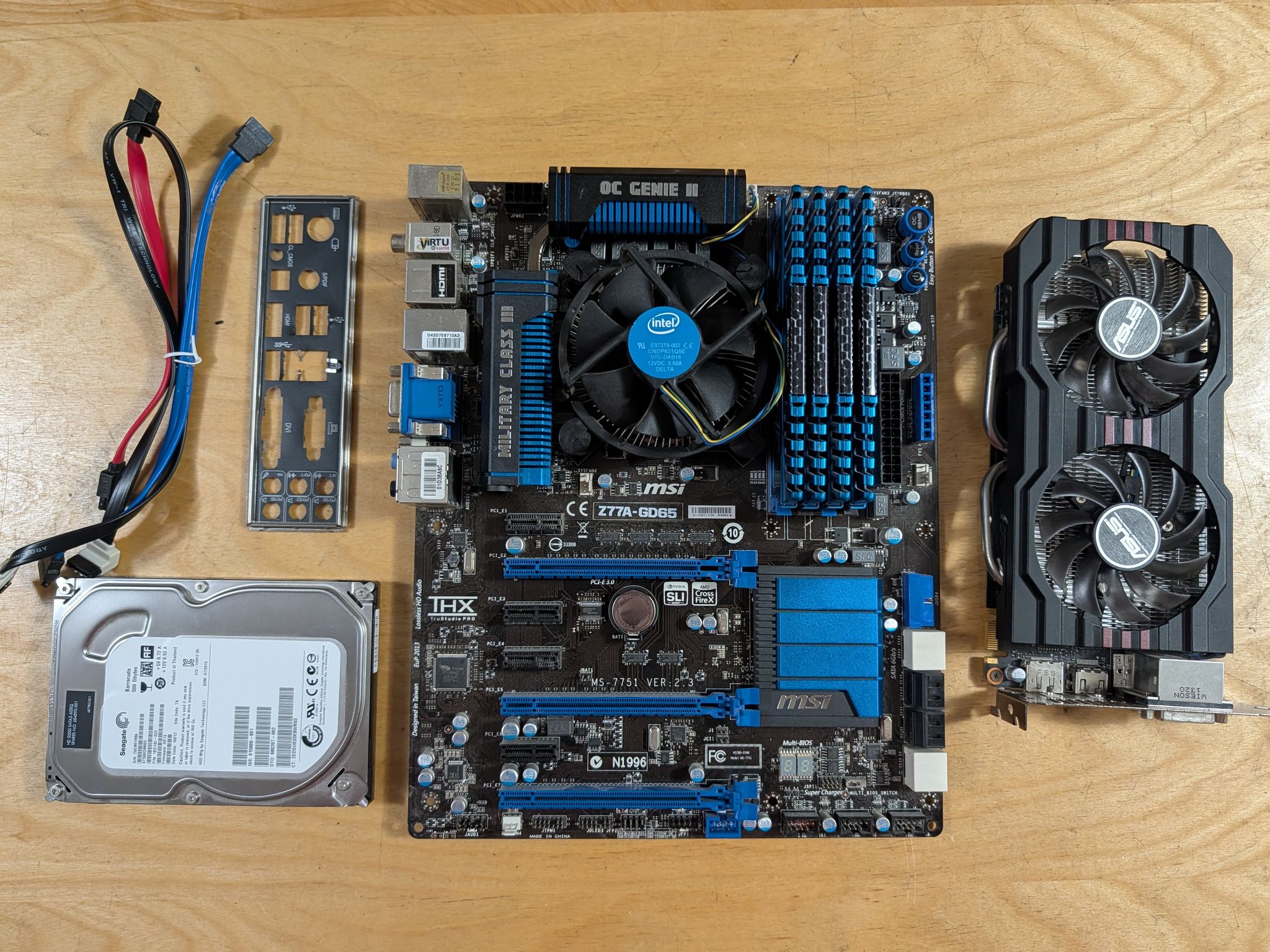 Gigabyte Z77 + Core i5 3570K + 16GB Ram + 650ti + 500GB HDD