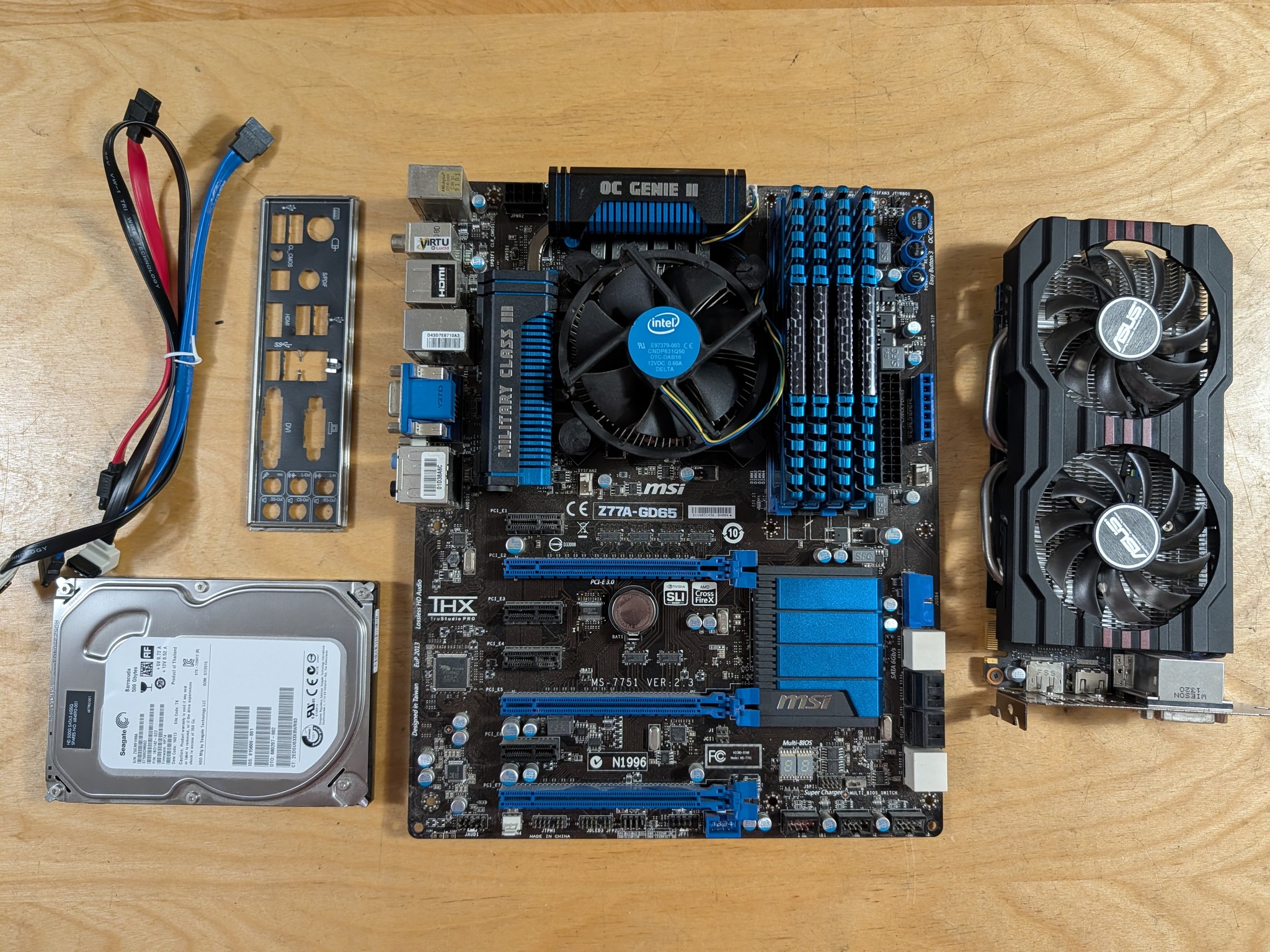 Gigabyte Z77 + Core i5 3570K + 16GB Ram + 650ti + 500GB HDD