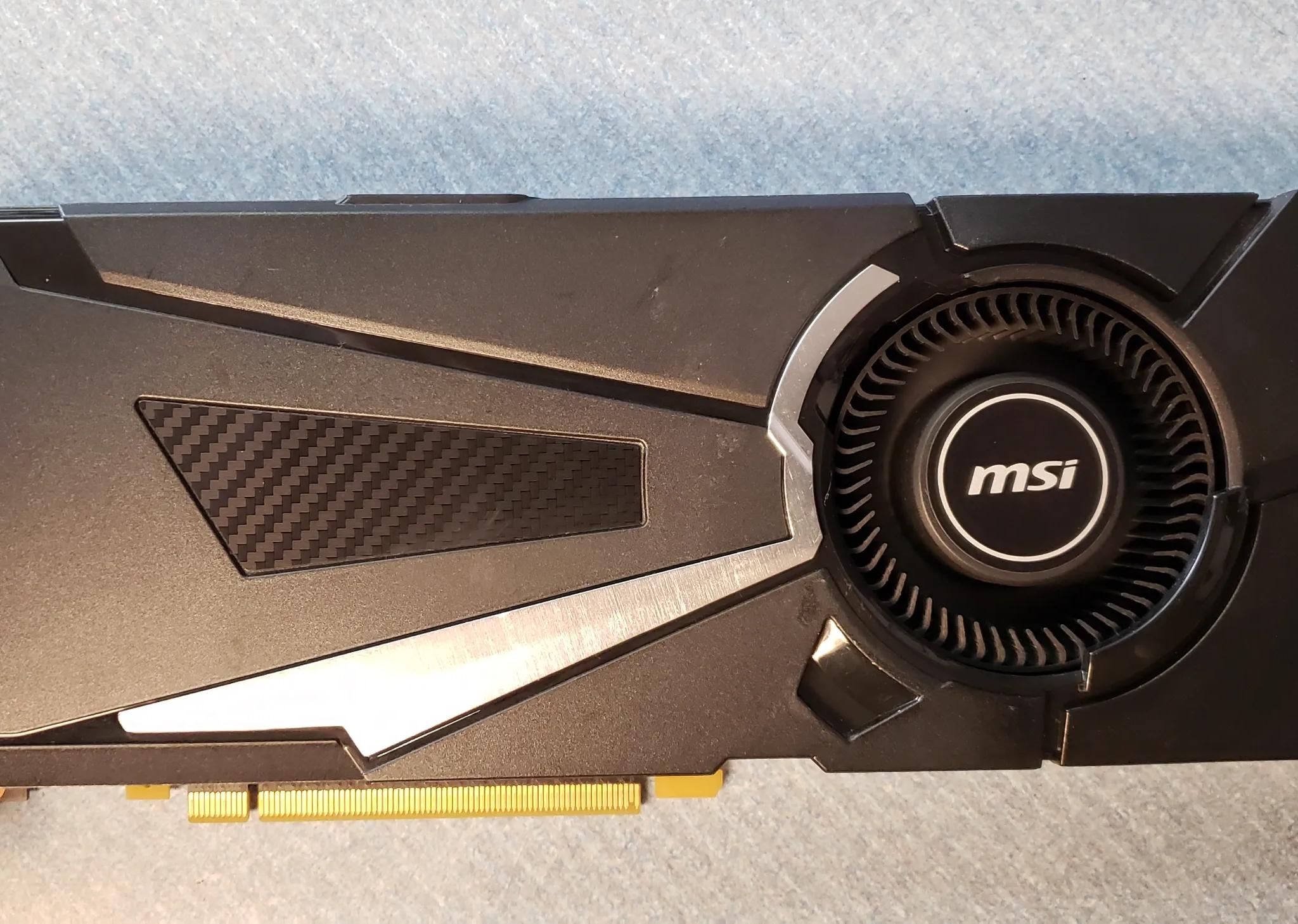 MSi GTX 1080 Aero graphics card
