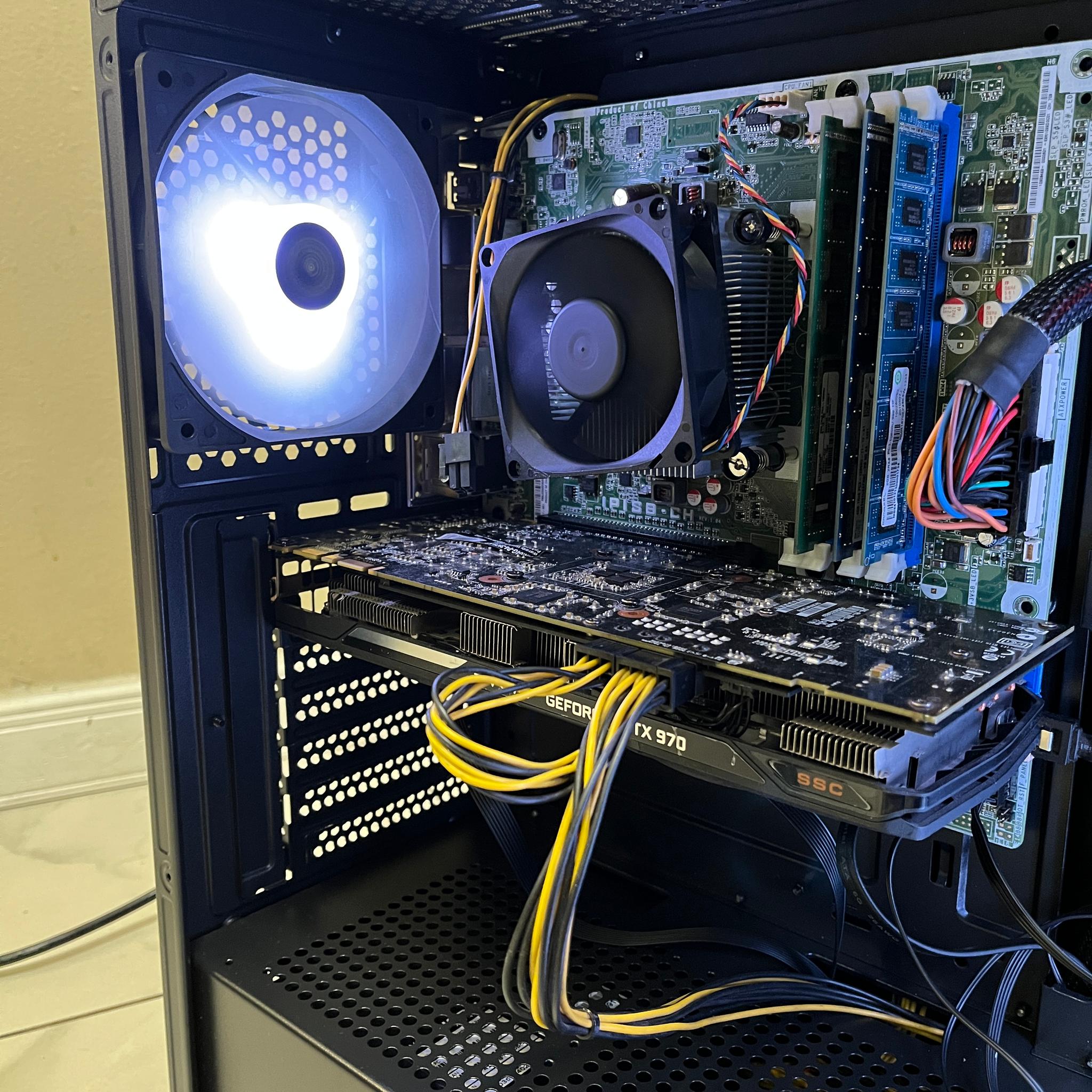 🟢🔥 Budget Gaming PC - Intel i7-2600, GTX 970, 1.2 TB Storage, 12 GB RAM w/ RGB Case🟢🖥️