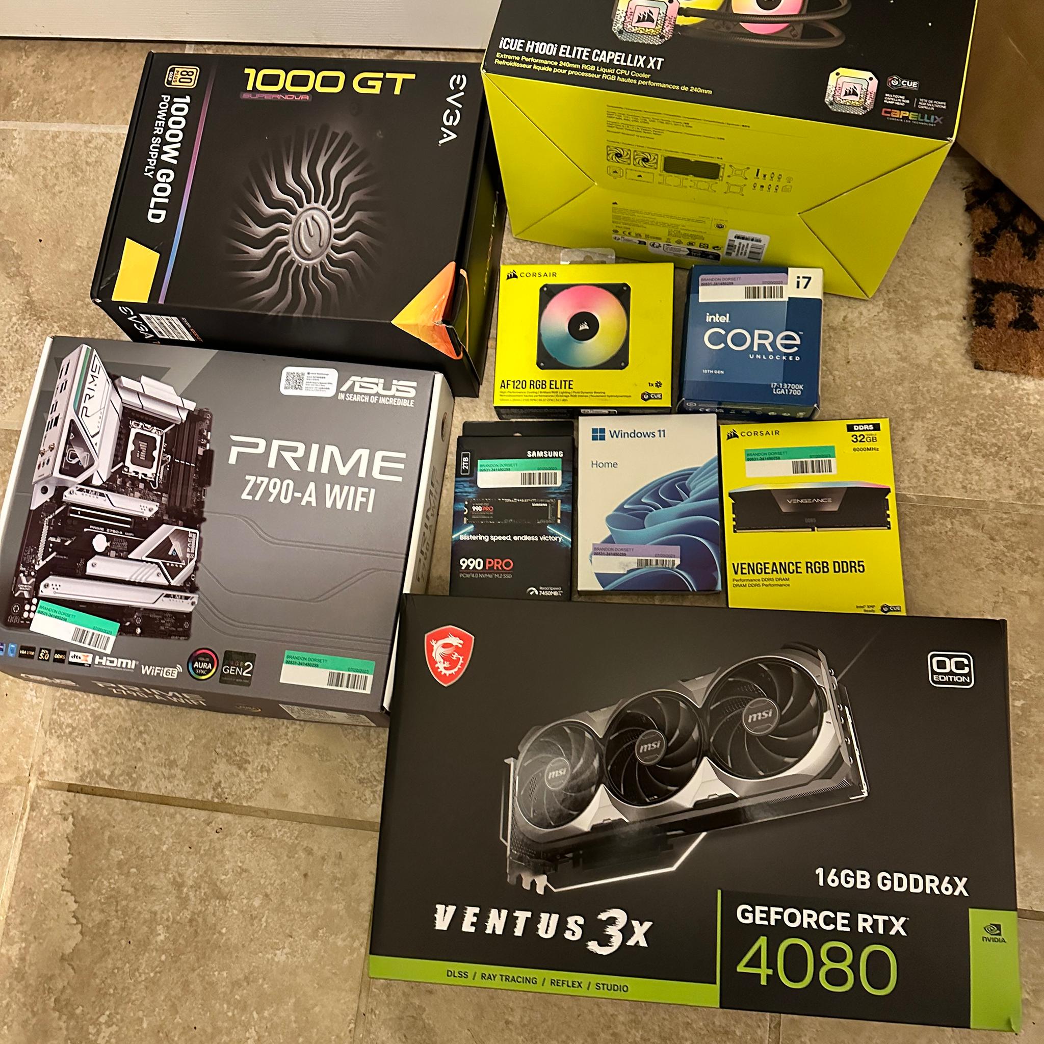 Corsair Custom Build PC w/ 4080 Graphics Card, Intel Core i7 + More!