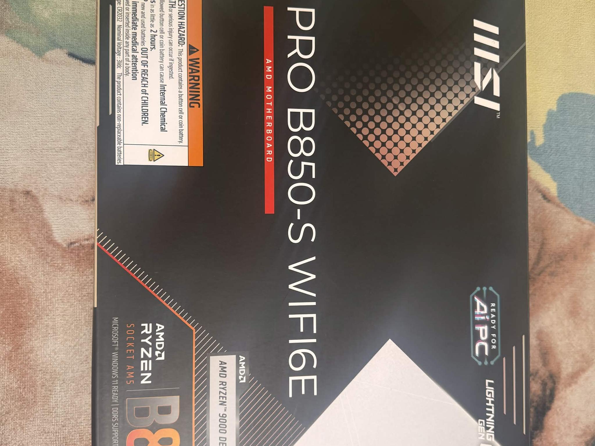 MSI Pro B850-S WIFI6E