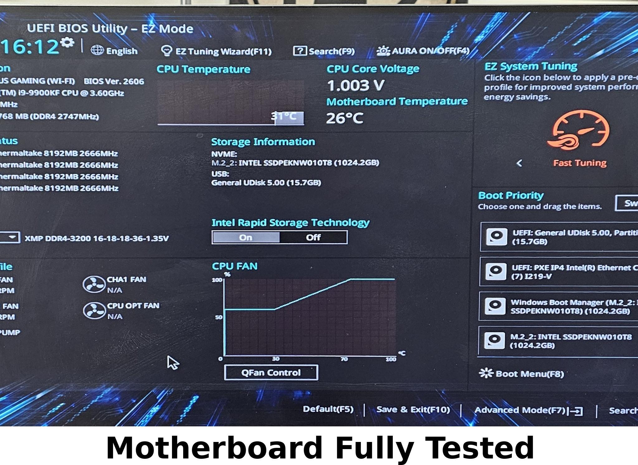 ASUS Z390-PLUS TUF GAMING WIFI Intel LGA1151 ATX Motherboard