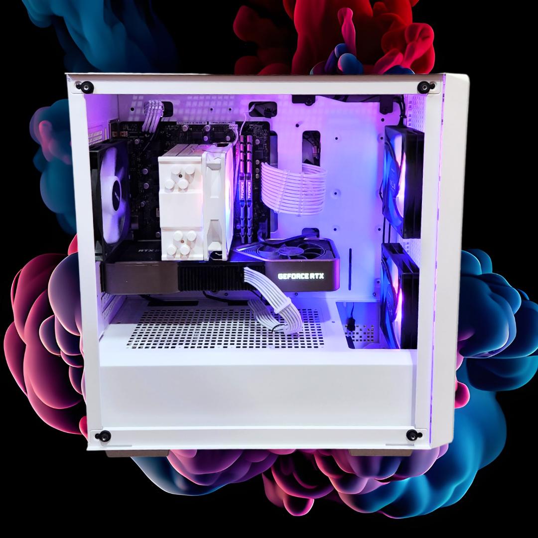 ⛅️Heavenly😶‍🌫️: RTX 3080 10GB FE | Ryzen 5 5600 | 32GB DDR4 RAM | 1TB SSD | 4 Fans | White RGB PC