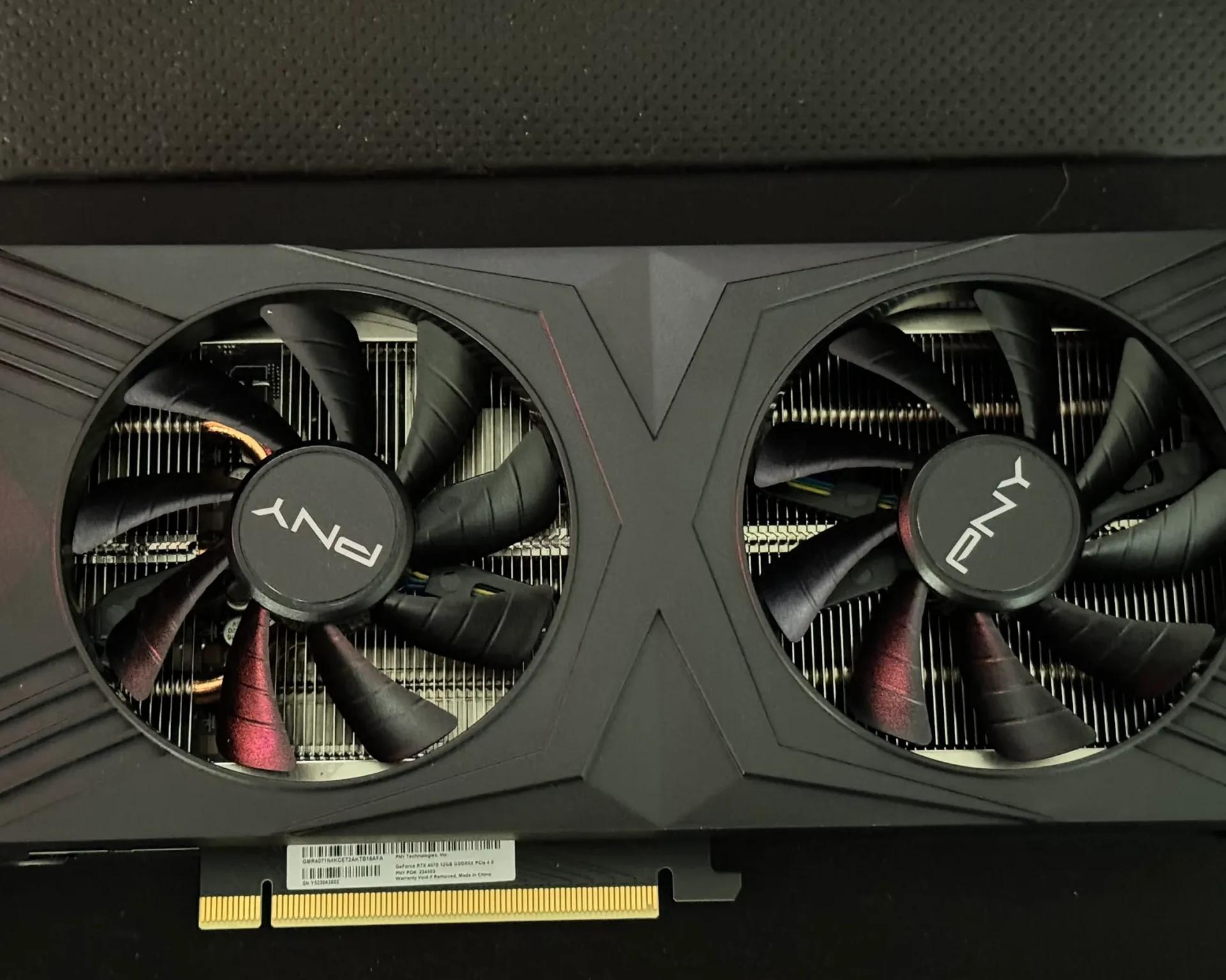 PNY GeForce RTX 4070 12GB VERTO Dual Fan Graphics Card DLSS 3