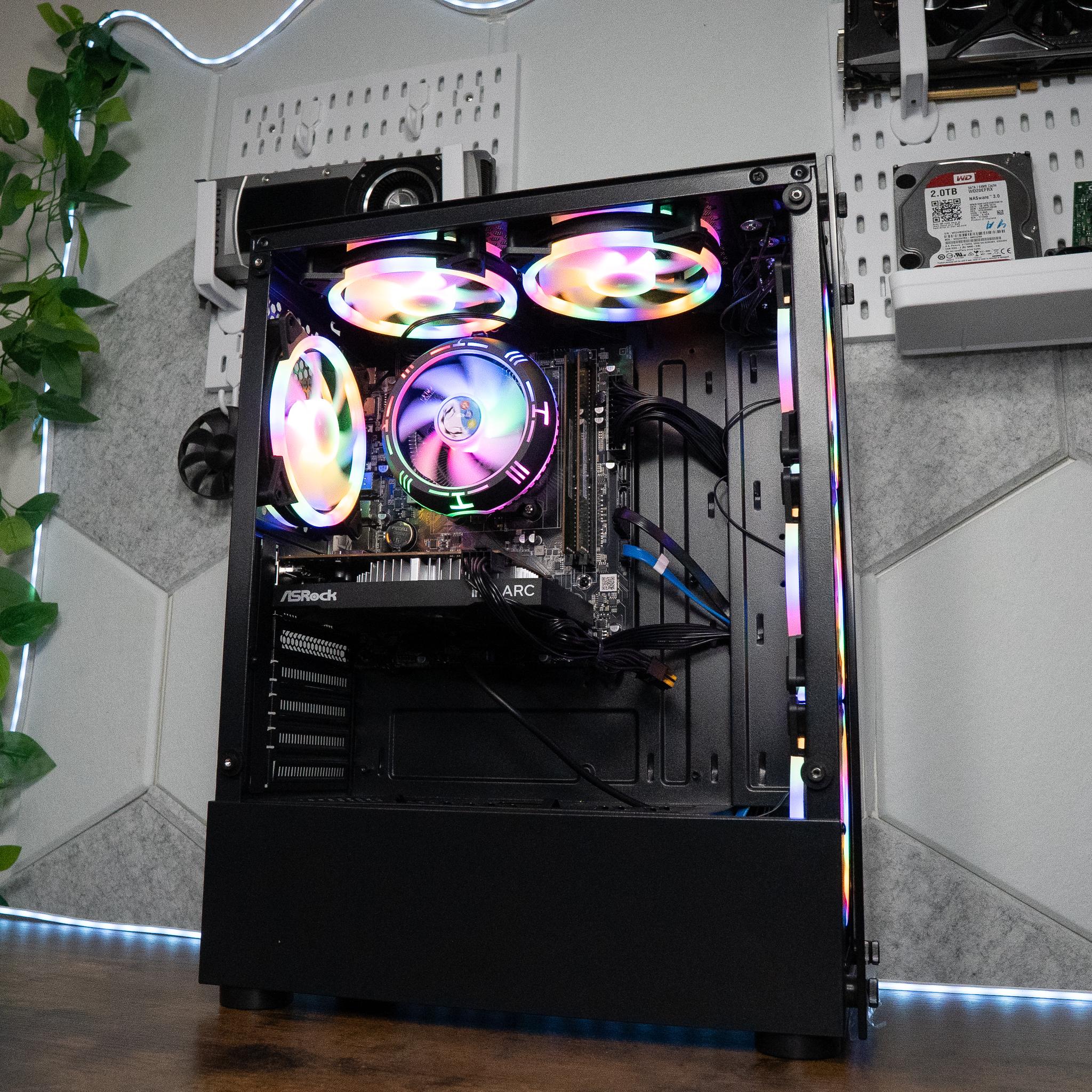 🍬🌠 BUDGET - FORTNITE Ready GAMING PC | RYZEN 5 1600X | INTEL ARC A380 6GB | 16GB DDR4 RAM | 1.25TB |