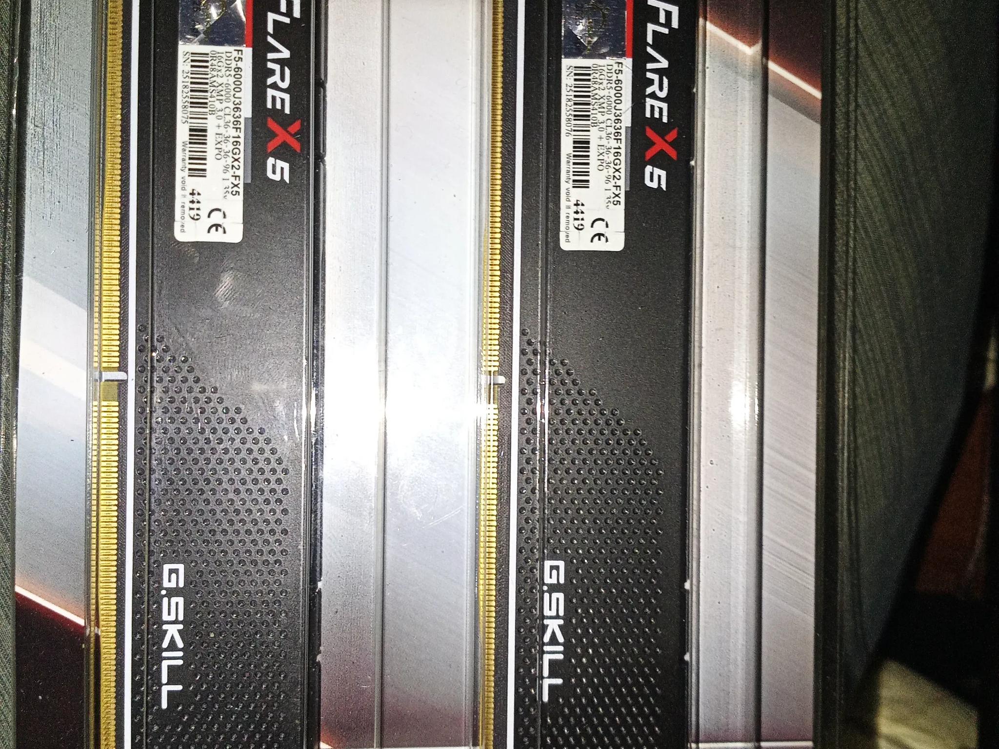 G.SKILL Flare X5 Series AMD EXPO 32GB (2 x 16GB) DDR5 6000 Memory (CL 36-36-36-96)