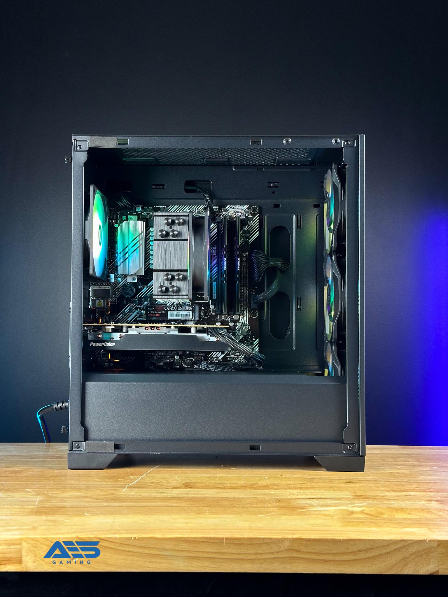 AES LC800 - Ryzen 5 5600 - RX7600 - 32gb DDR4 - 1tb NVMe Gaming PC