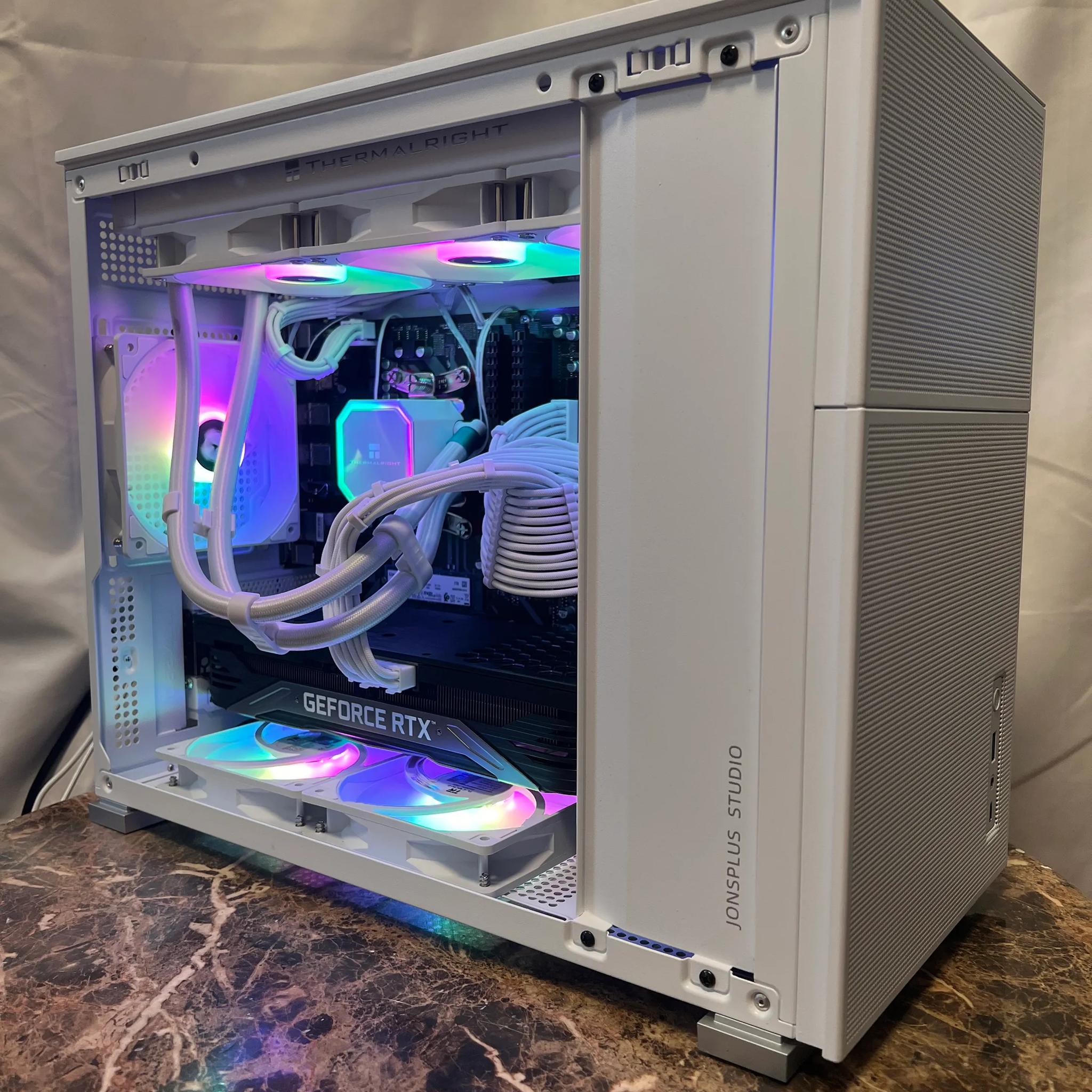 📦🤍 White Box 📦🤍 | RTX 3070 Mini Liquid Cooled PC | Ryzen 5 | 16GB RAM | 1TB Fast SSD