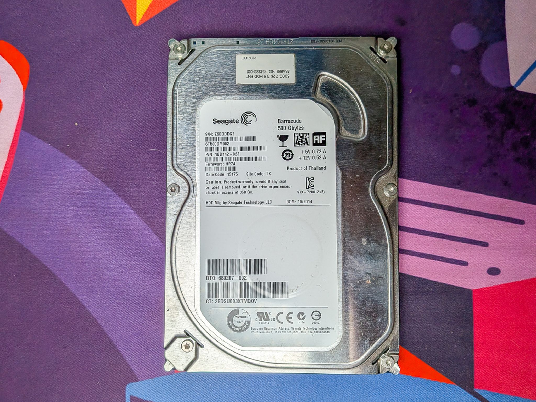 2x 500GB Seatgate Barracuda  Hard Drives