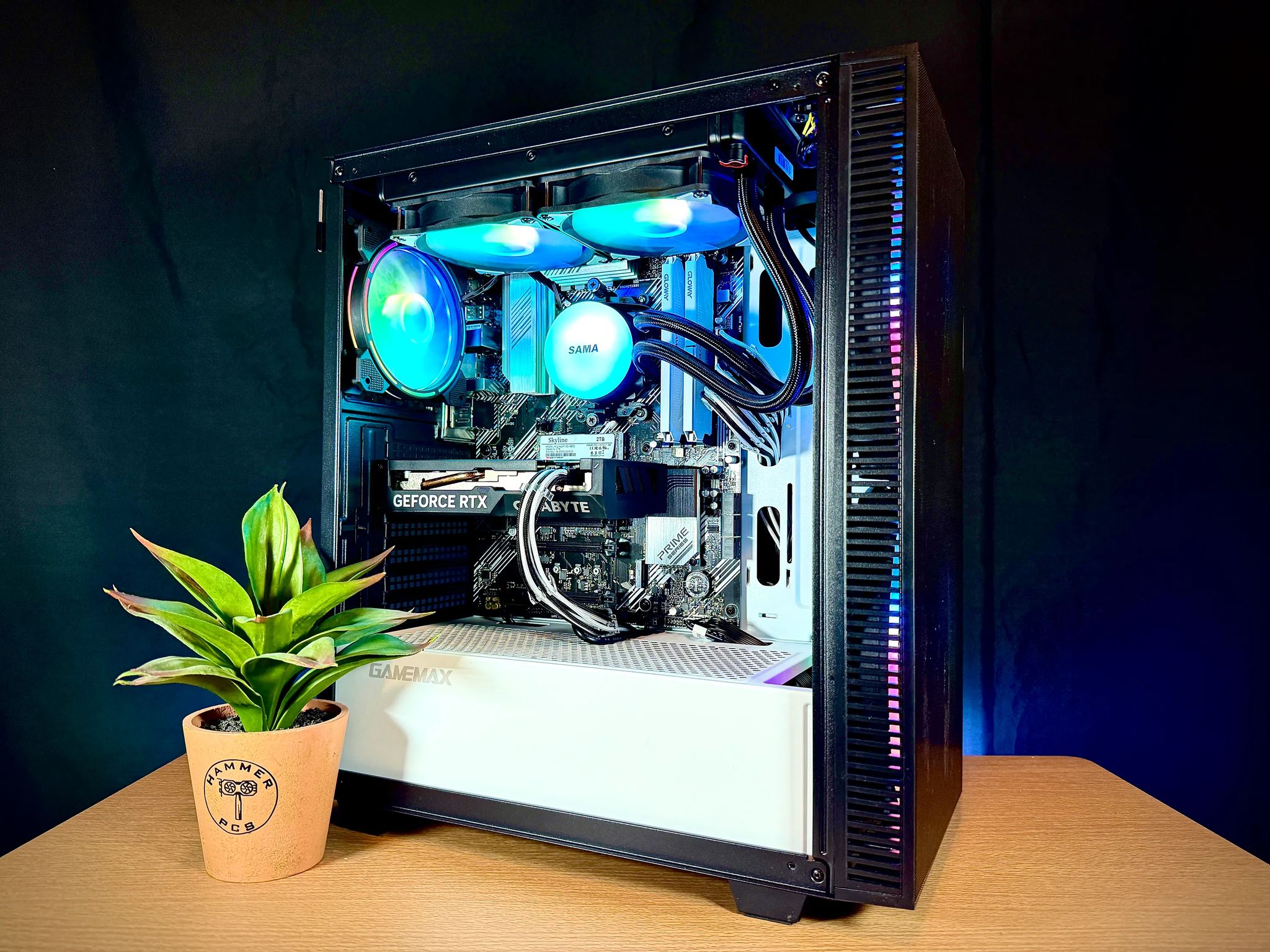 🌈Custom Built RTX 4060 Gaming PC🌈| Ryzen 7, Water Cooled, Windows 11 | Fortnite, CoD, GTA V, More!