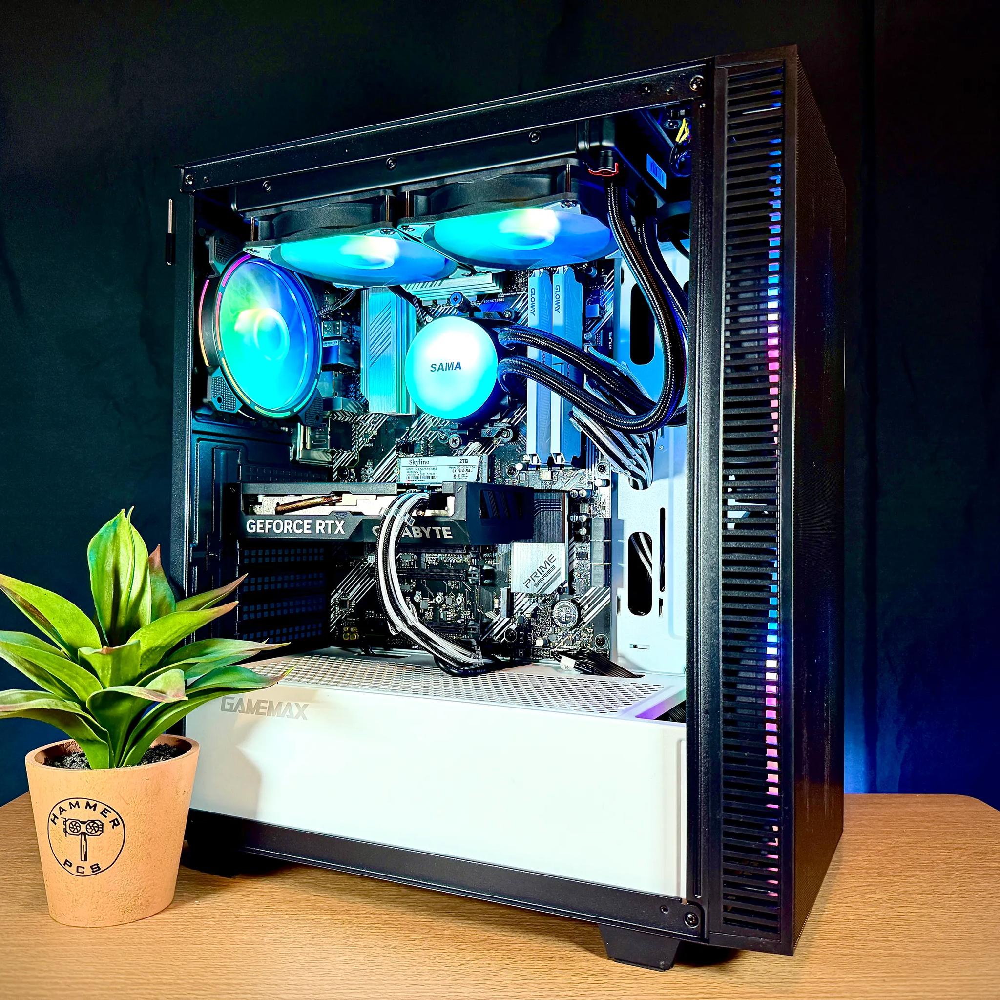 🌈Custom Built RTX 4060 Gaming PC🌈| Ryzen 7, Water Cooled, Windows 11 | Fortnite, CoD, GTA V, More!
