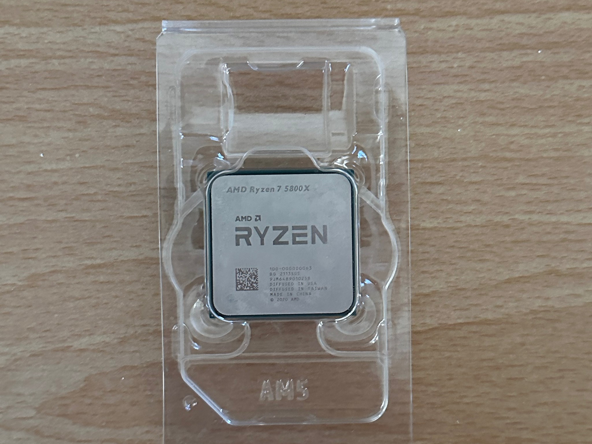 AMD RYZEN 7 5800X 8 Cores - 16 Threads