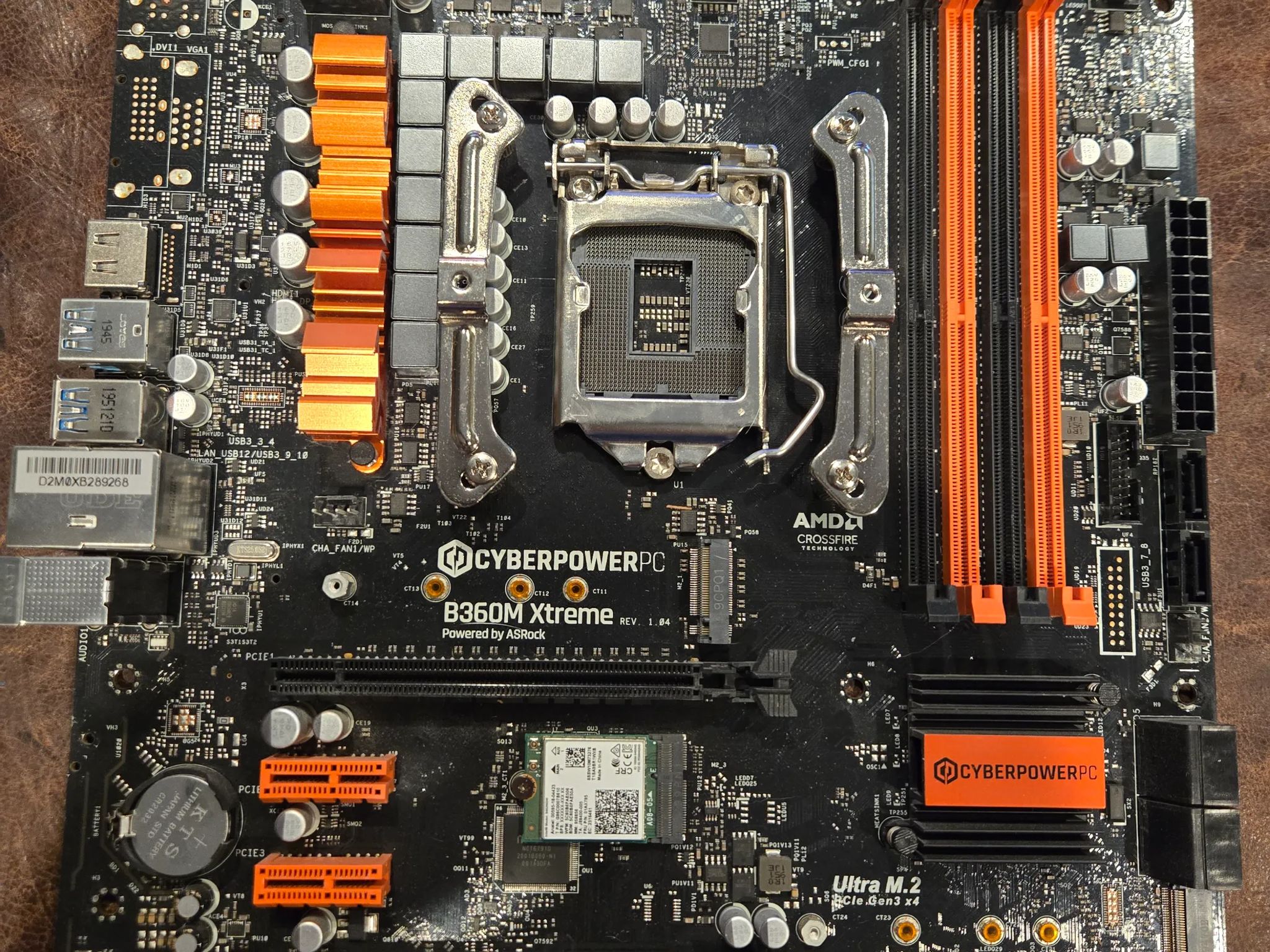 CyberPower/ASRock B360M Xtreme MB and Be Quiet CPU Cooler