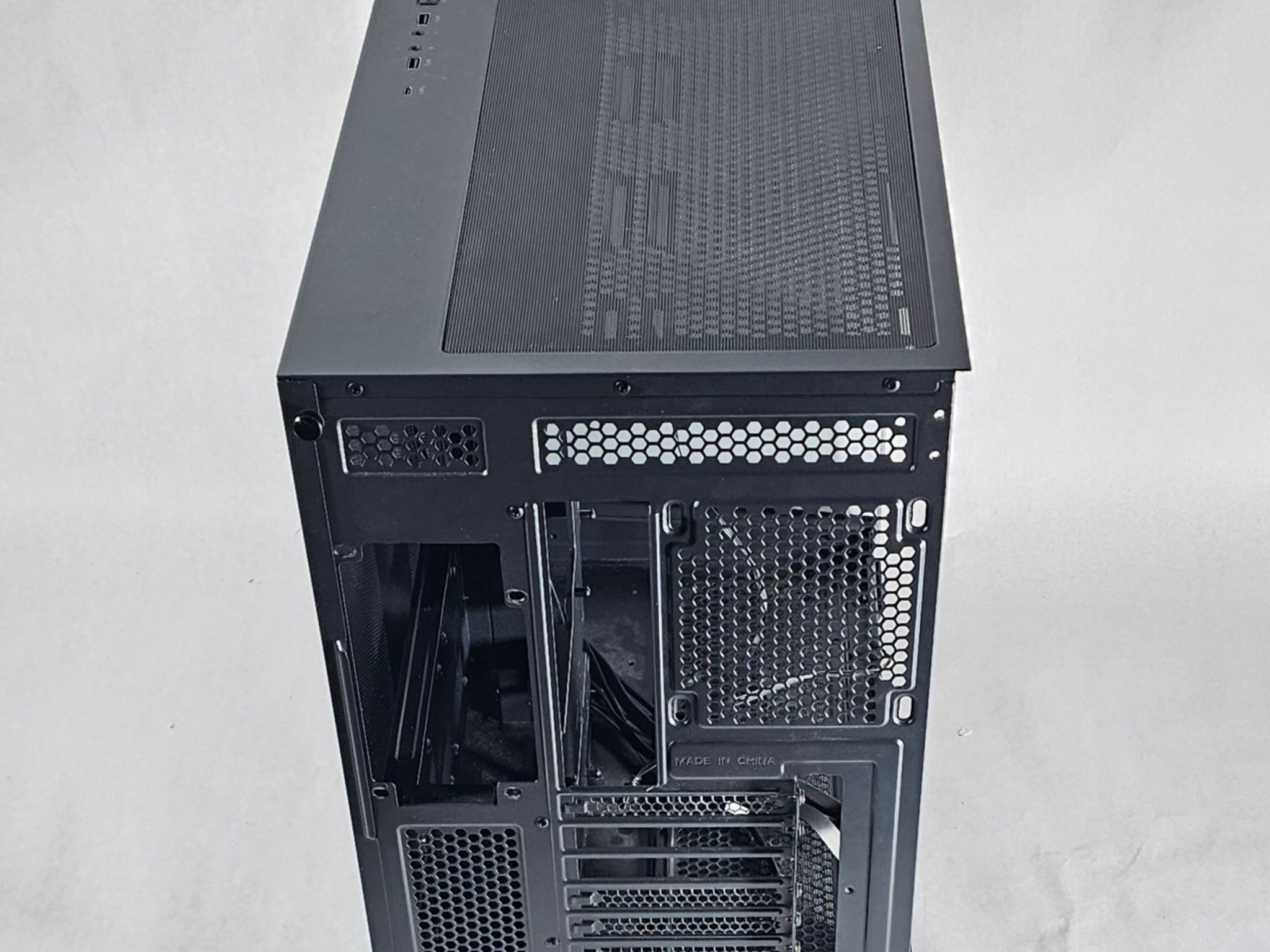 Black Corsair PC Case with Tempered Glass