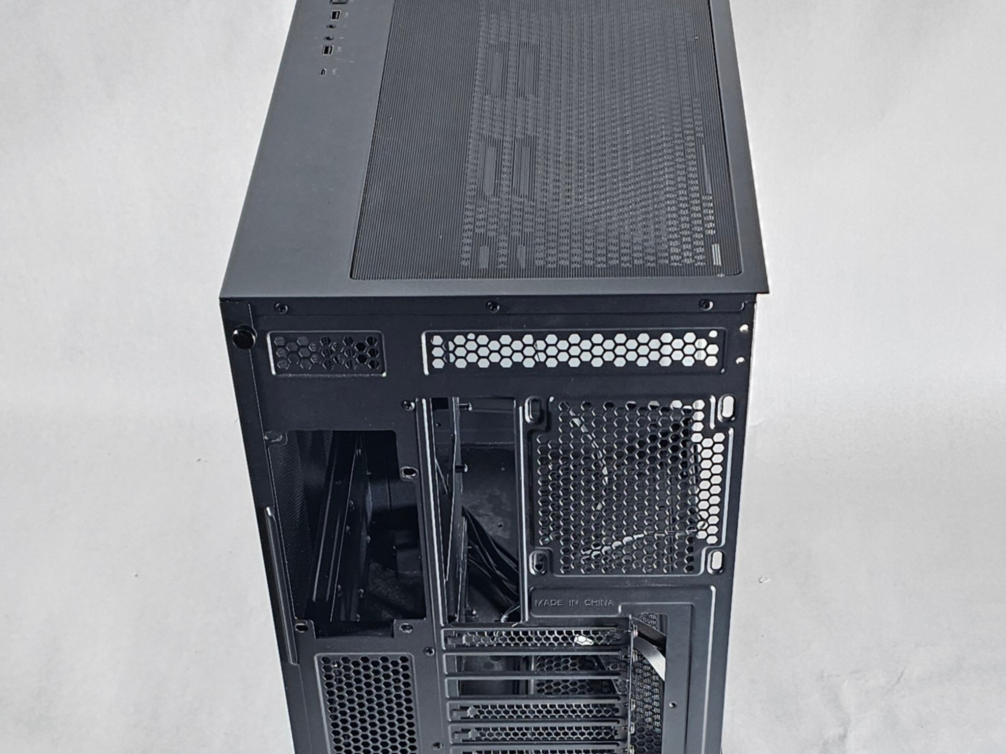 Black Corsair PC Case with Tempered Glass