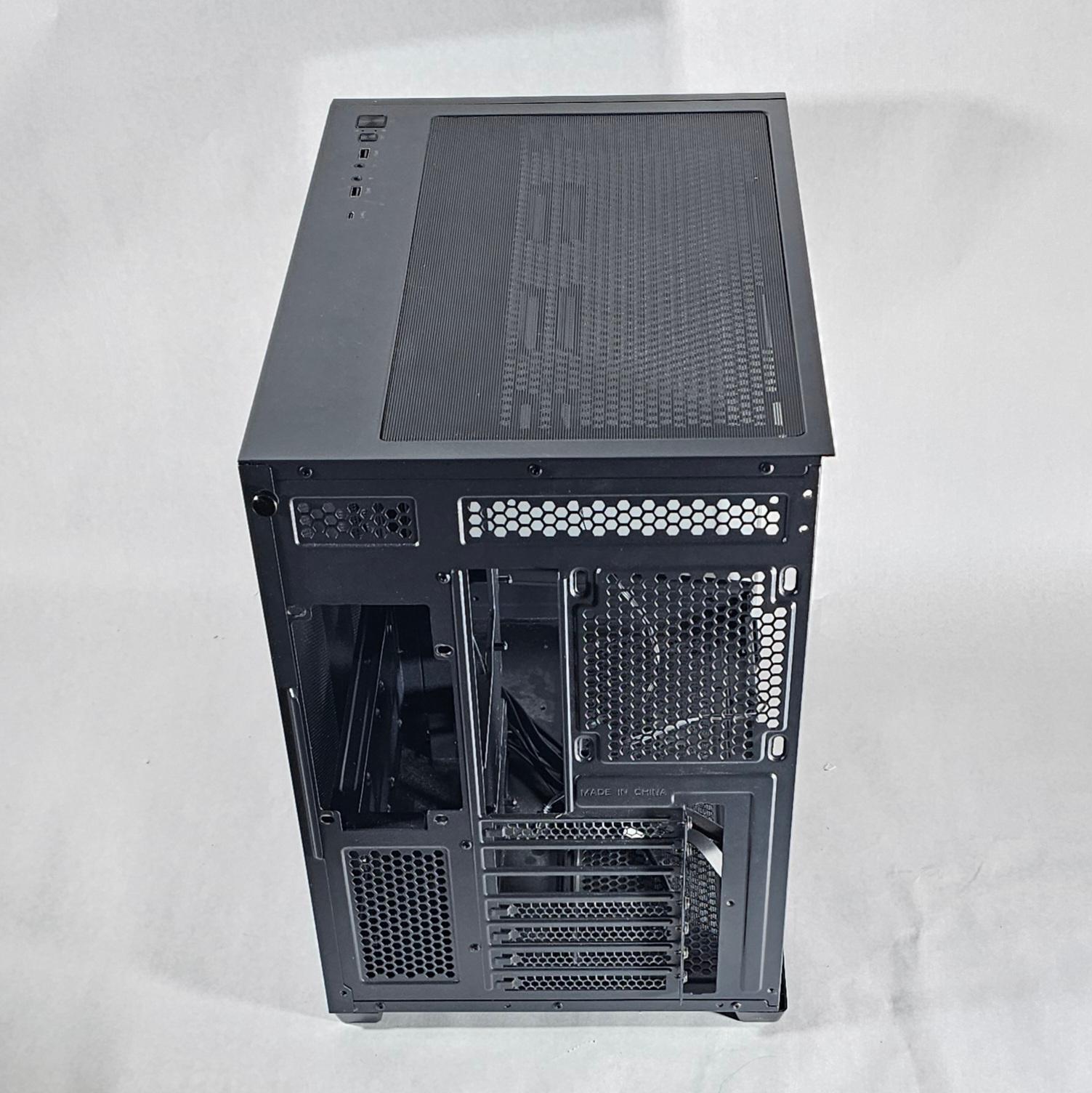 Black Corsair PC Case with Tempered Glass