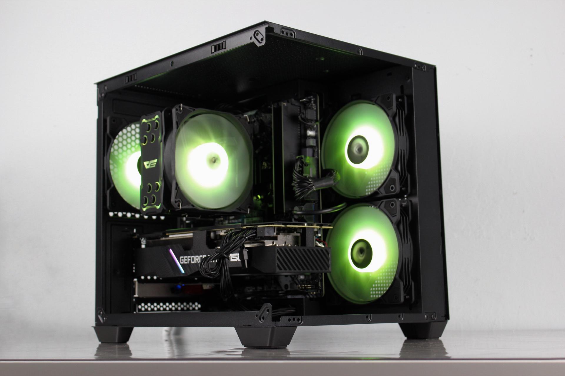 Powerful Black Gaming PC – RTX 2080, Intel i7 9700F, 16GB DDR4, 1TB NVMe SSD - RGB/WiFi/BlueTooth