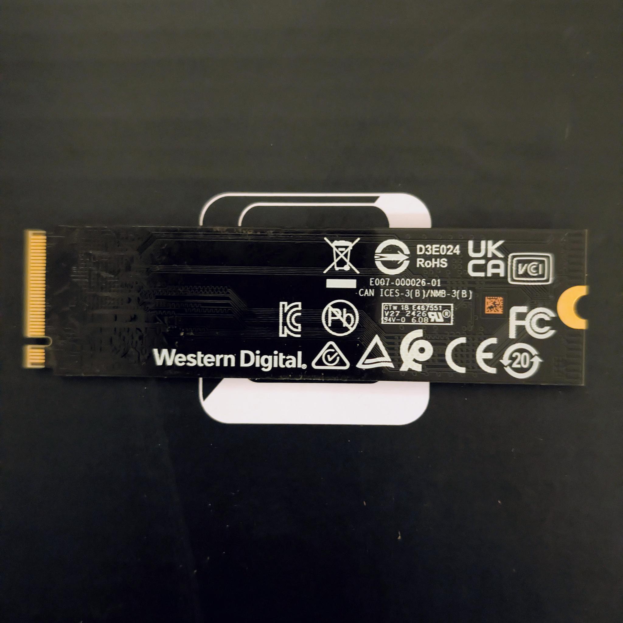 Western Digital SN770 2TB M.2 NVME SSD