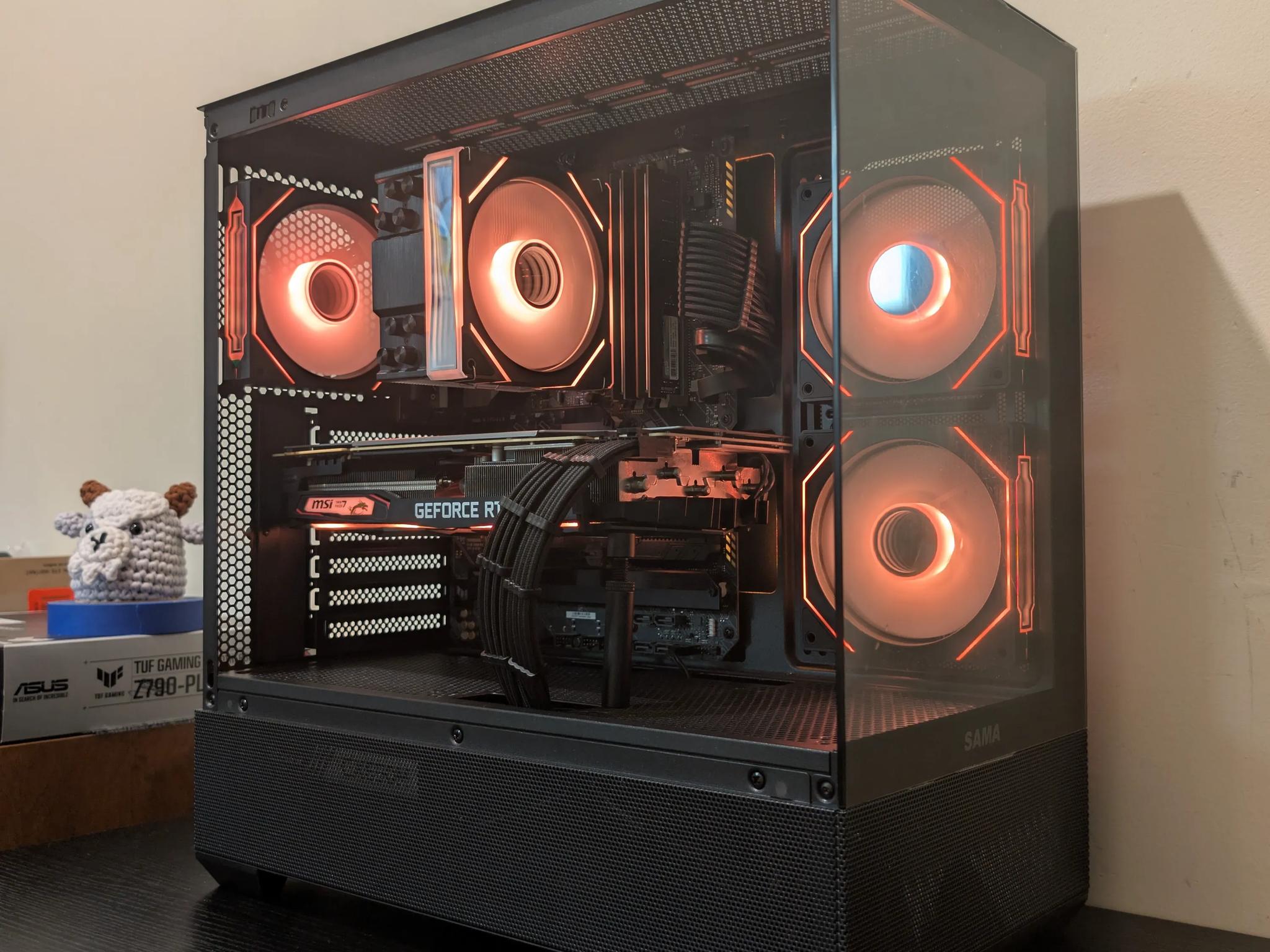 🐦‍⬛1440p Black RGB Gaming PC | RTX 2070 Super | i7 11700 | 1TB SSD | 48GB RAM | WiFi & Bluetooth🐦‍⬛