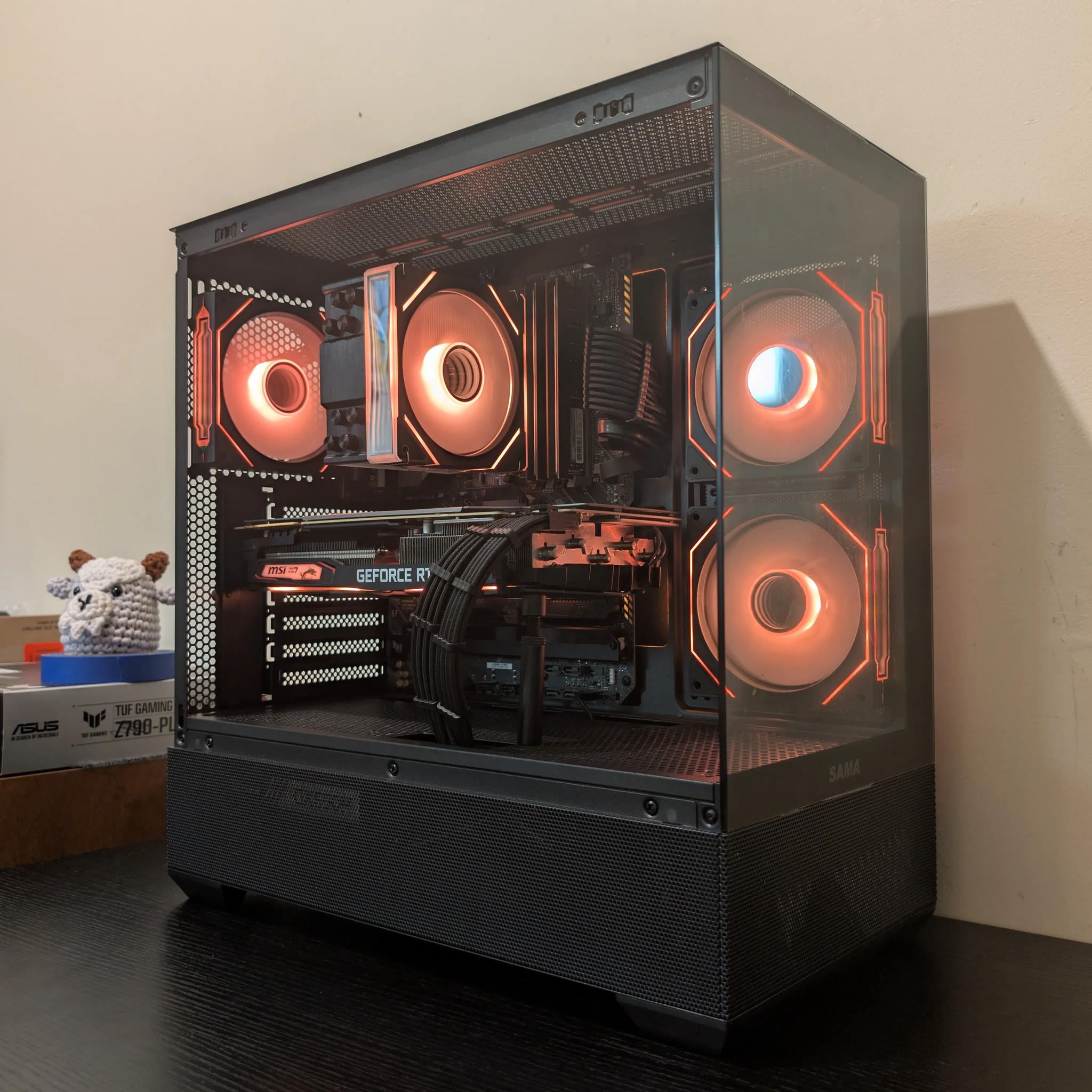 🐦‍⬛1440p Black RGB Gaming PC | RTX 2070 Super | i7 11700 | 1TB SSD | 48GB RAM | WiFi & Bluetooth🐦‍⬛