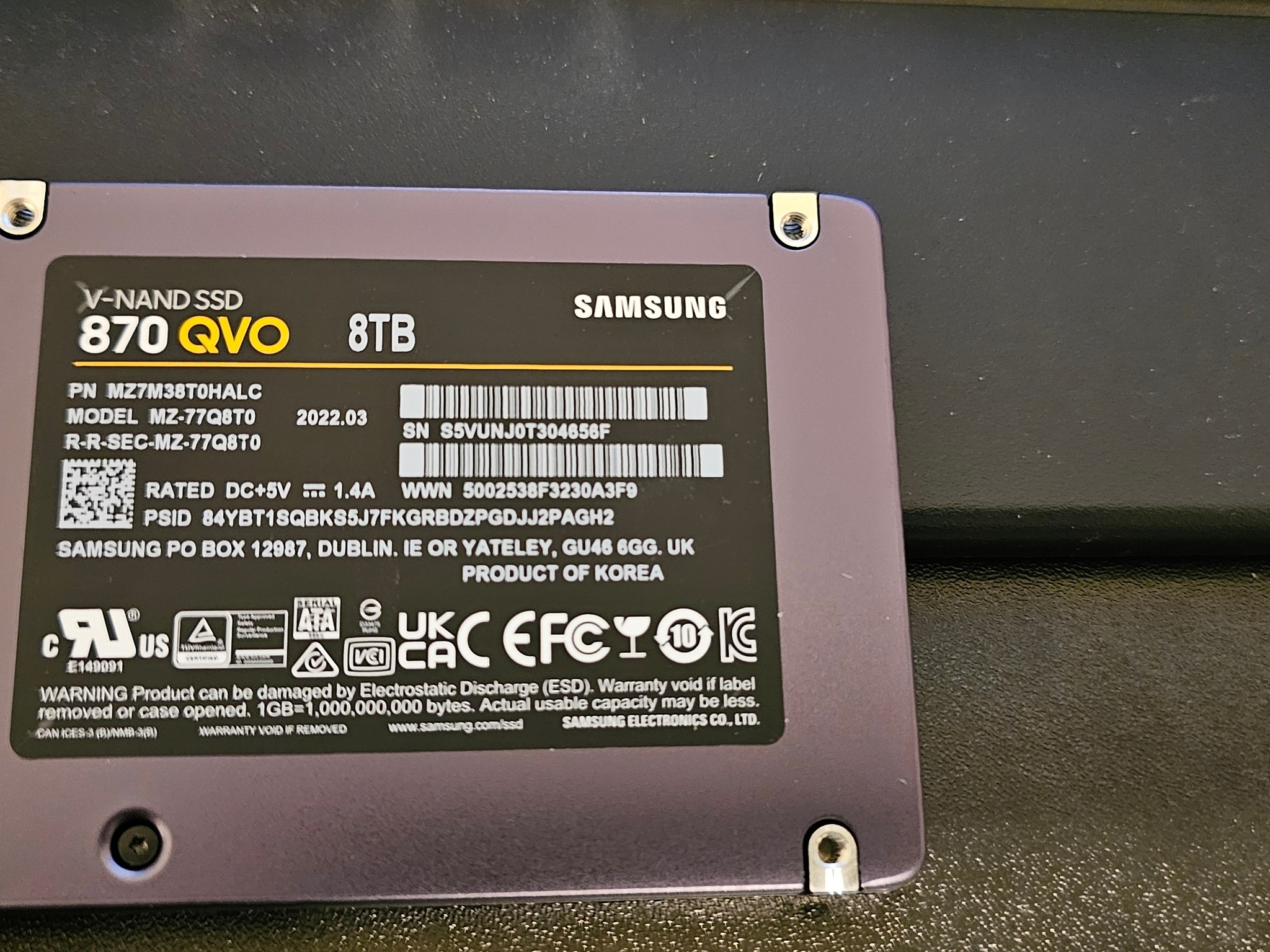 Samsung 870 QVO SSD 8TB