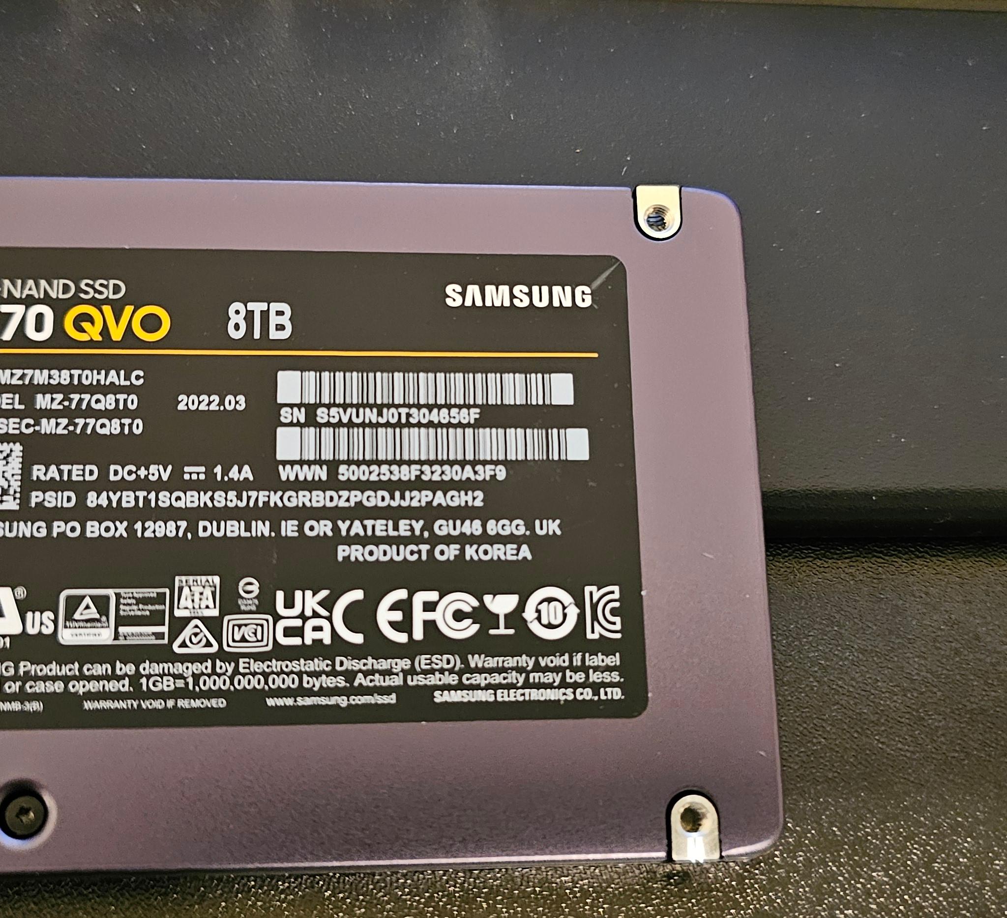 Samsung 870 QVO SSD 8TB