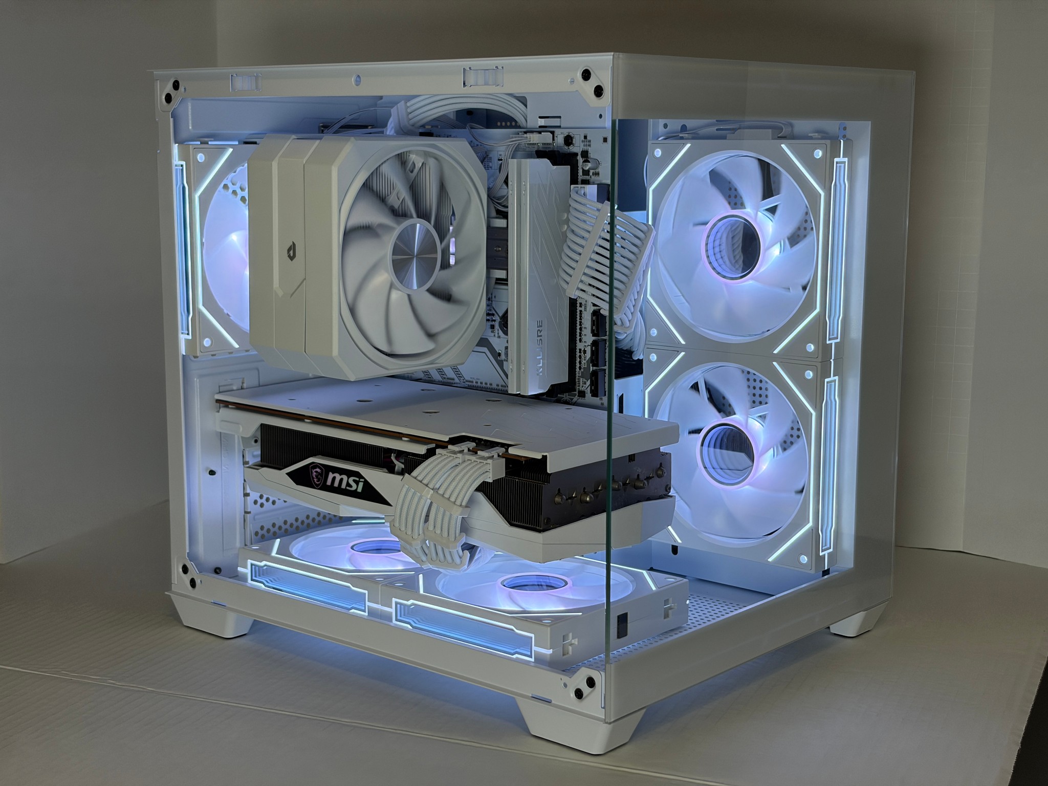 🔥 Arctic Halo | RX 6700 XT + Ryzen 5 5600 | All-White Gaming PC | 16GB RAM