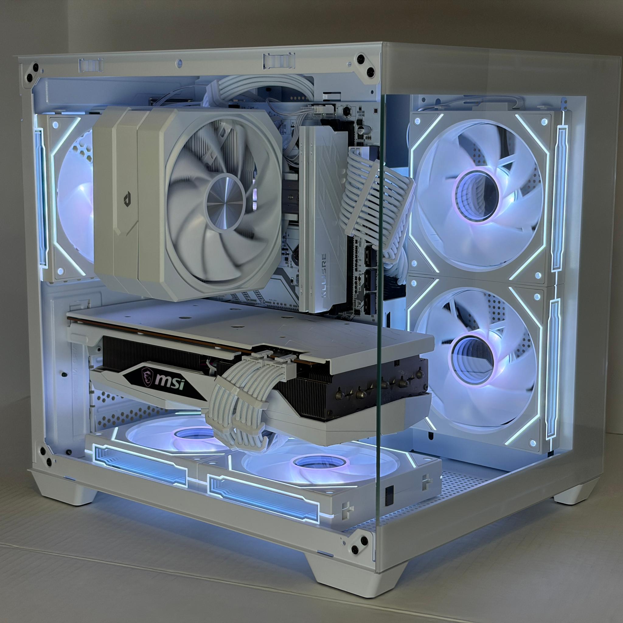 🔥 Arctic Halo | RX 6700 XT + Ryzen 5 5600 | All-White Gaming PC | 16GB RAM