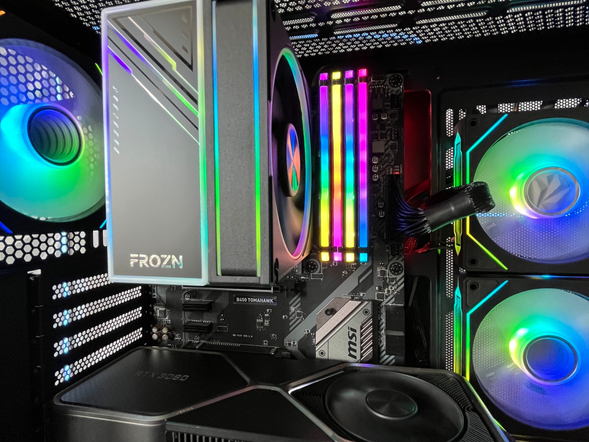 RTX 3080 10GB, Ryzen 7 5700G, 32GB RAM | Black RGB Gaming Computer/PC