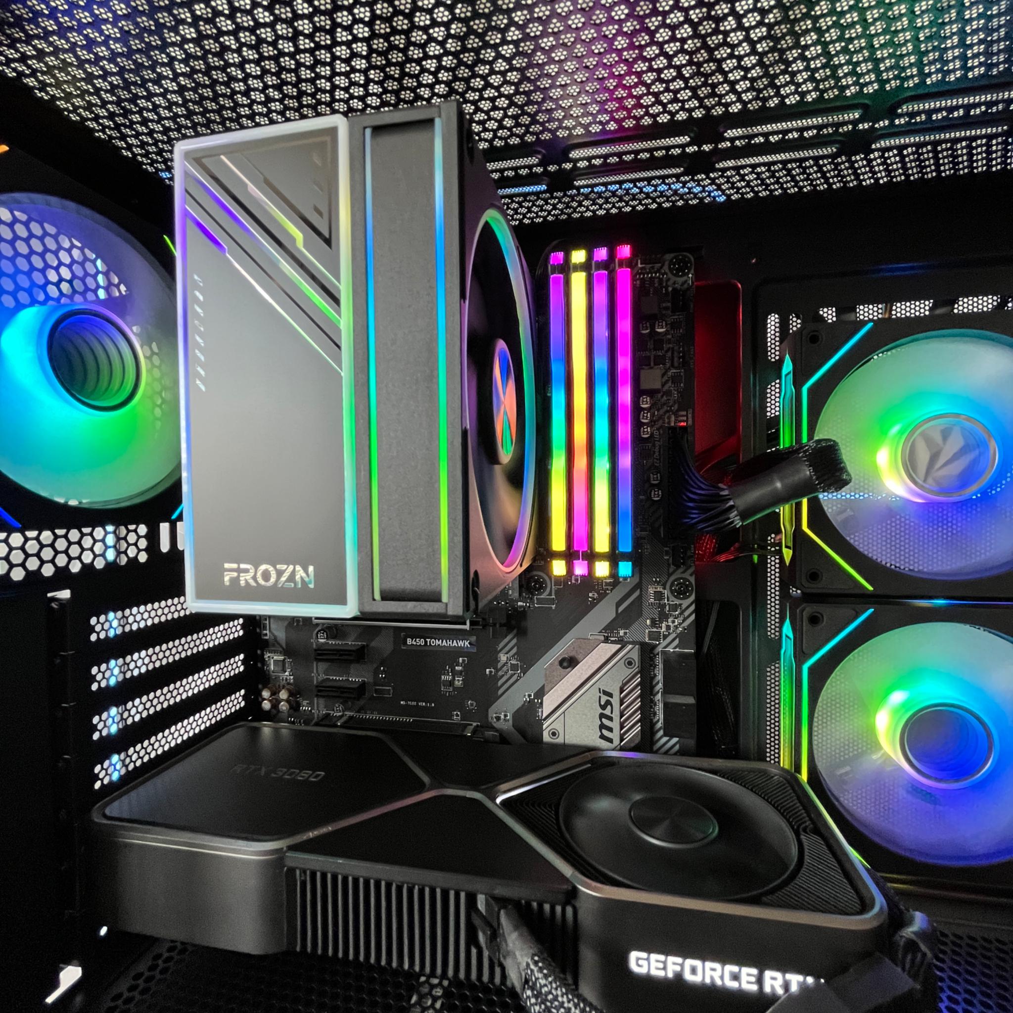 RTX 3080 10GB, Ryzen 7 5700G, 32GB RAM | Black RGB Gaming Computer/PC