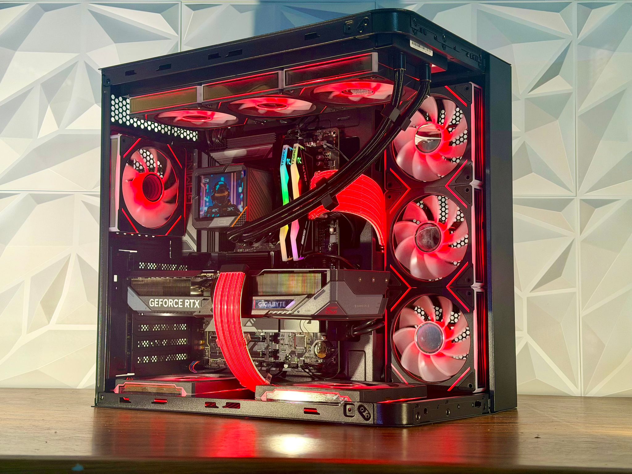 ⚡ Ryzen 7 7700X | RTX 5070 OC | DDR5 | 1TB NVMe | LCD AIO | Windows 11 Pro ⚡ “ROSEFIRE ELITE” PC
