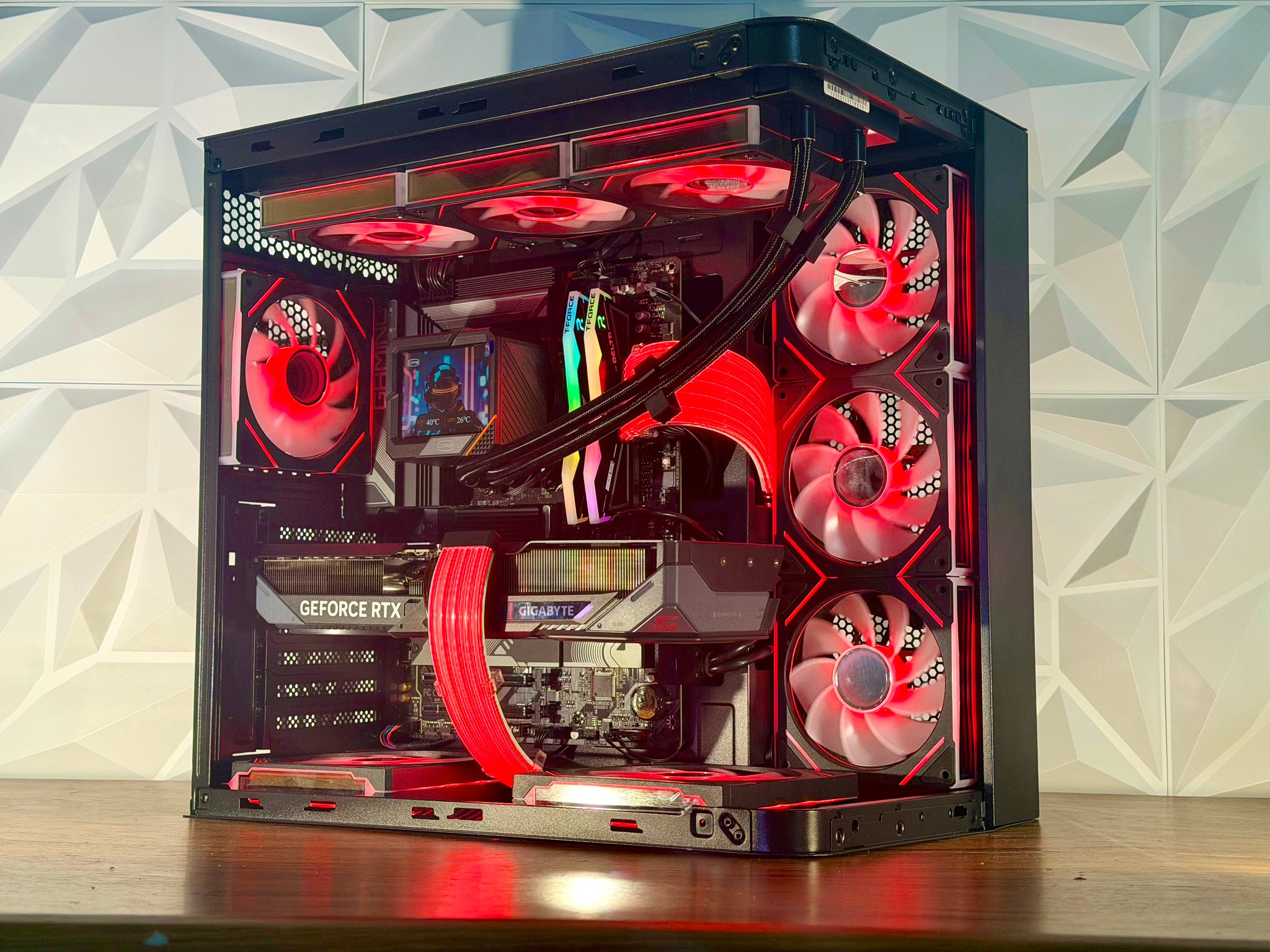 ⚡ Ryzen 7 7700X | RTX 5070 OC | DDR5 | 1TB NVMe | LCD AIO | Windows 11 Pro ⚡ “ROSEFIRE ELITE” PC