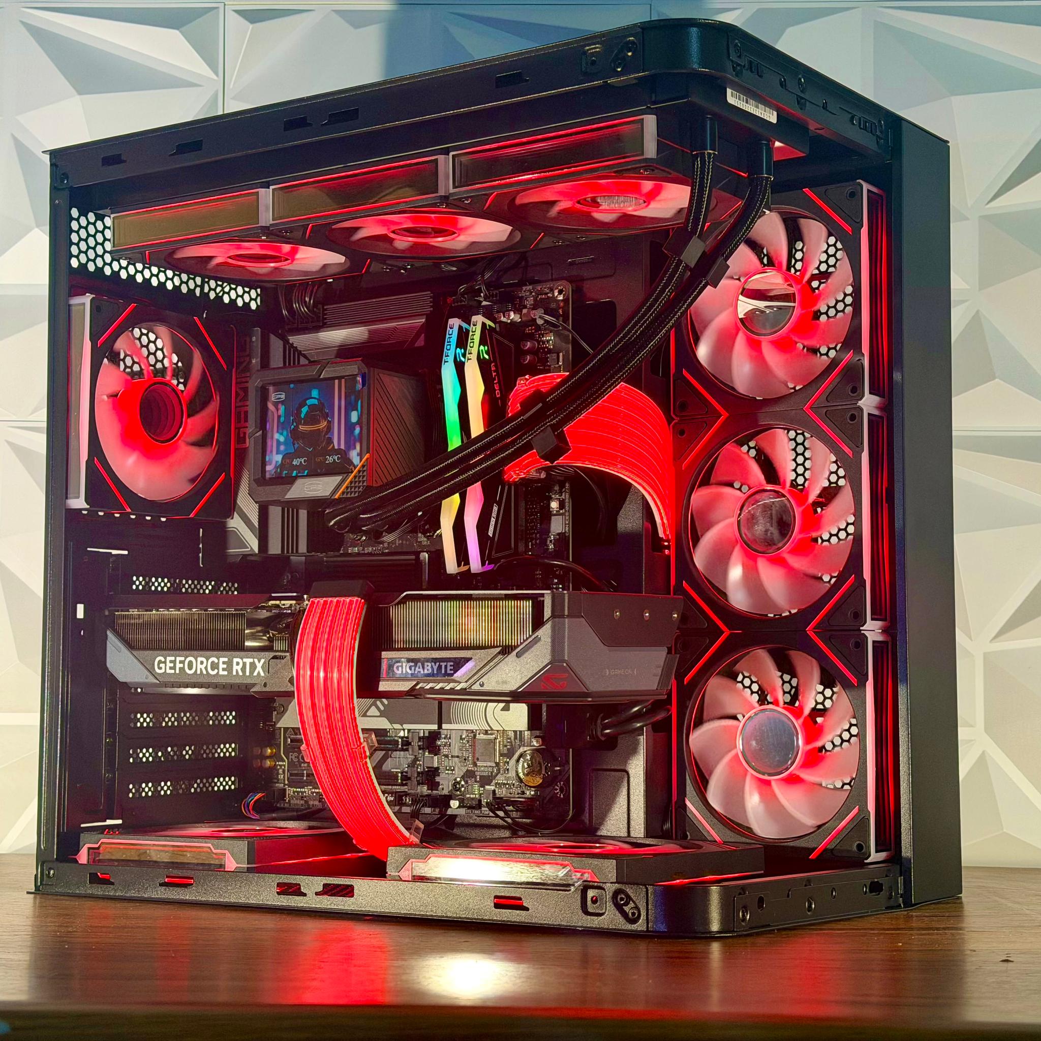 ⚡ Ryzen 7 7700X | RTX 5070 OC | DDR5 | 1TB NVMe | LCD AIO | Windows 11 Pro ⚡ “ROSEFIRE ELITE” PC