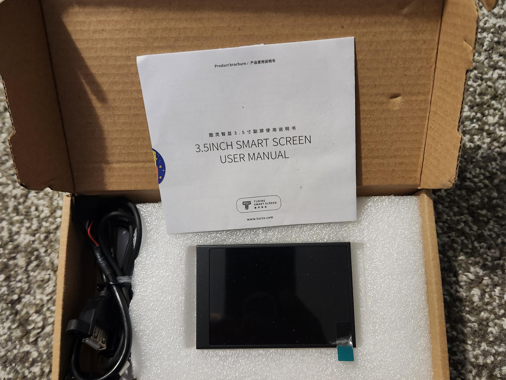 WOWNOVA English Version Computer Temp Monitor, ARGB PC Case Display, IPS USB Mini Screen