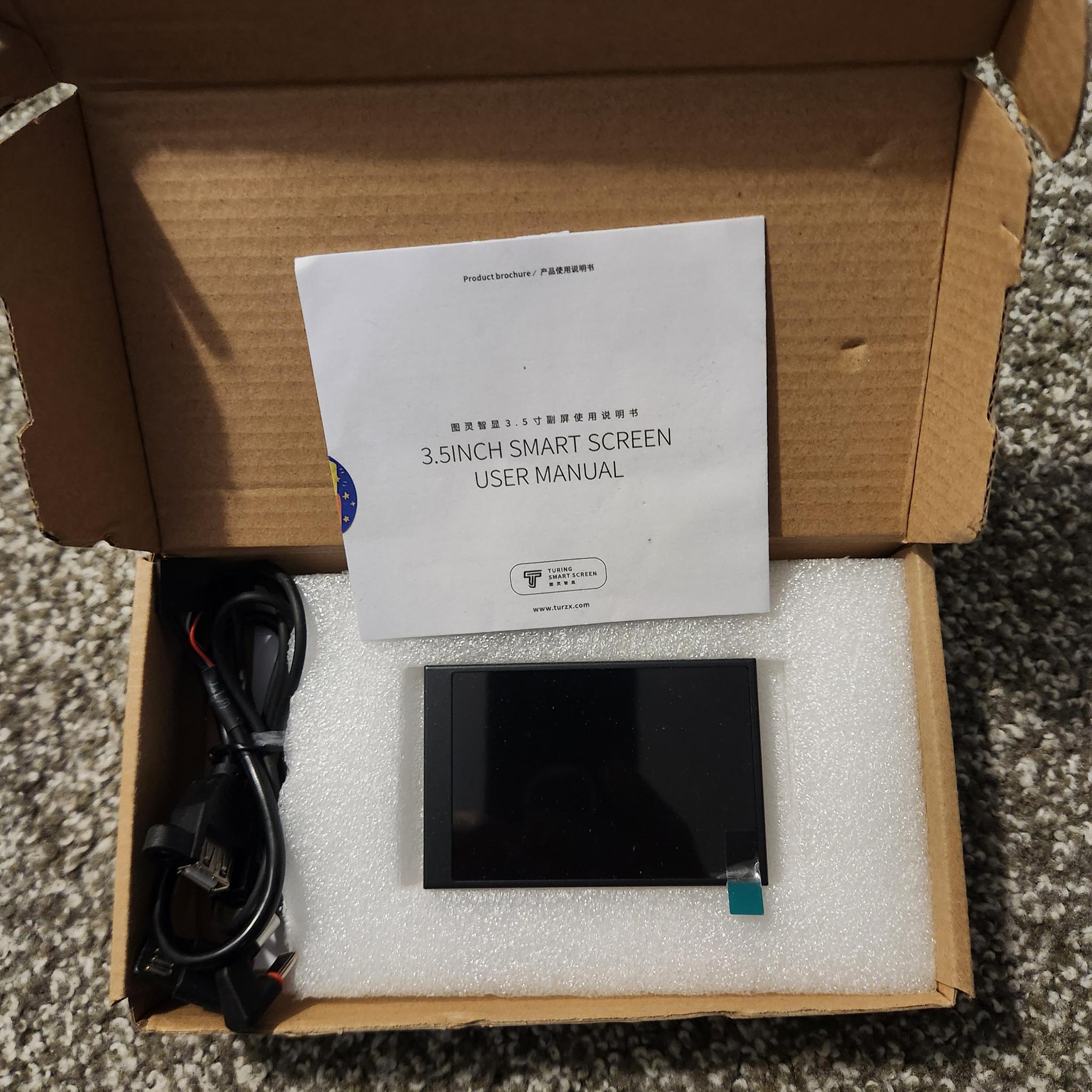 WOWNOVA English Version Computer Temp Monitor, ARGB PC Case Display, IPS USB Mini Screen