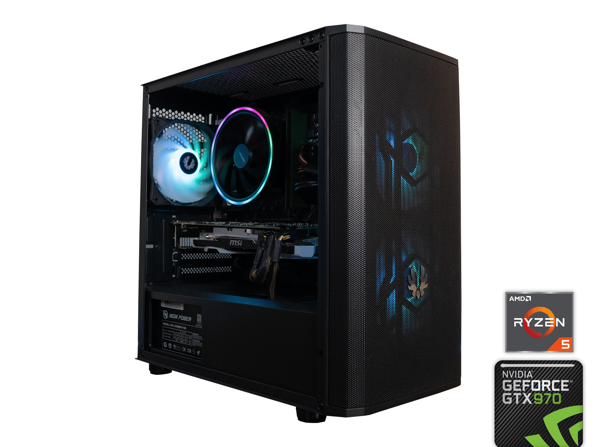 🍬🌠 BUDGET - BO6 Ready GAMING PC | MSI GTX 970 OC | RYZEN 5 1500X | 16GB DDR4 RAM | 1.25TB |