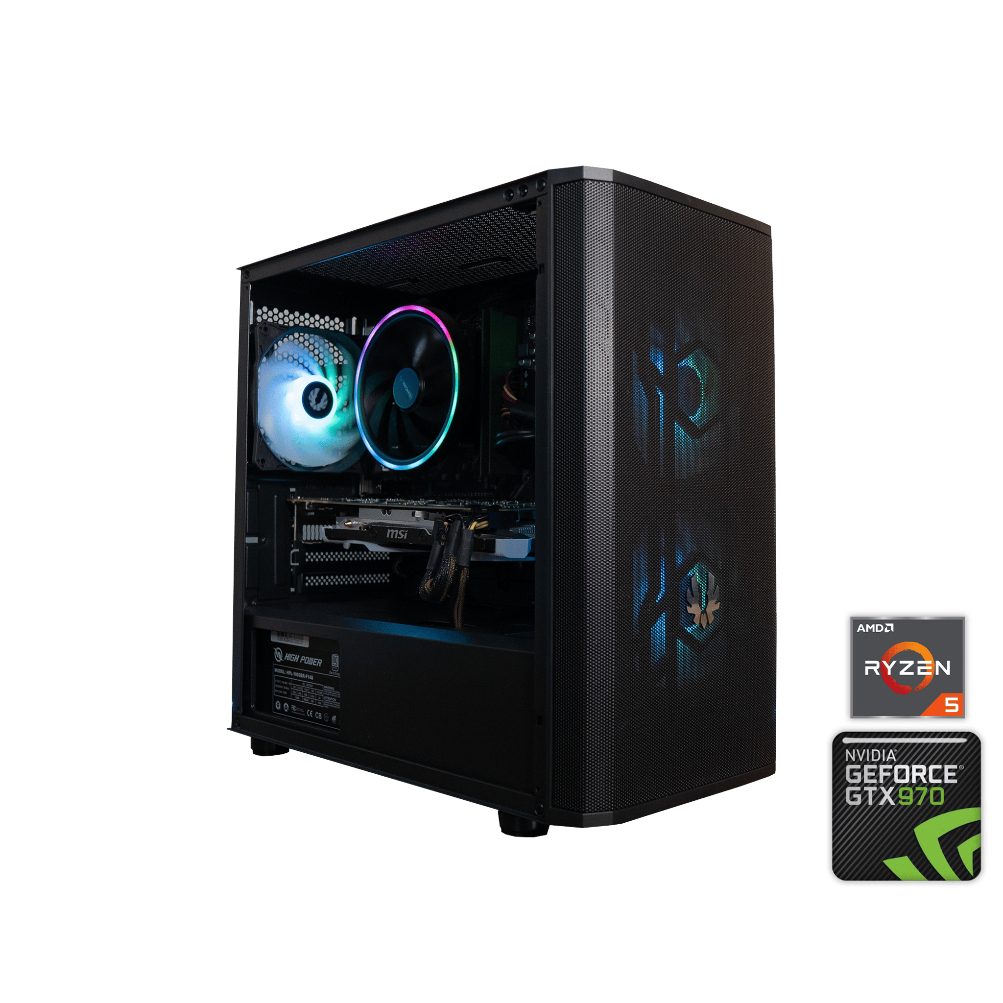 🍬🌠 BUDGET - BO6 Ready GAMING PC | MSI GTX 970 OC | RYZEN 5 1500X | 16GB DDR4 RAM | 1.25TB |