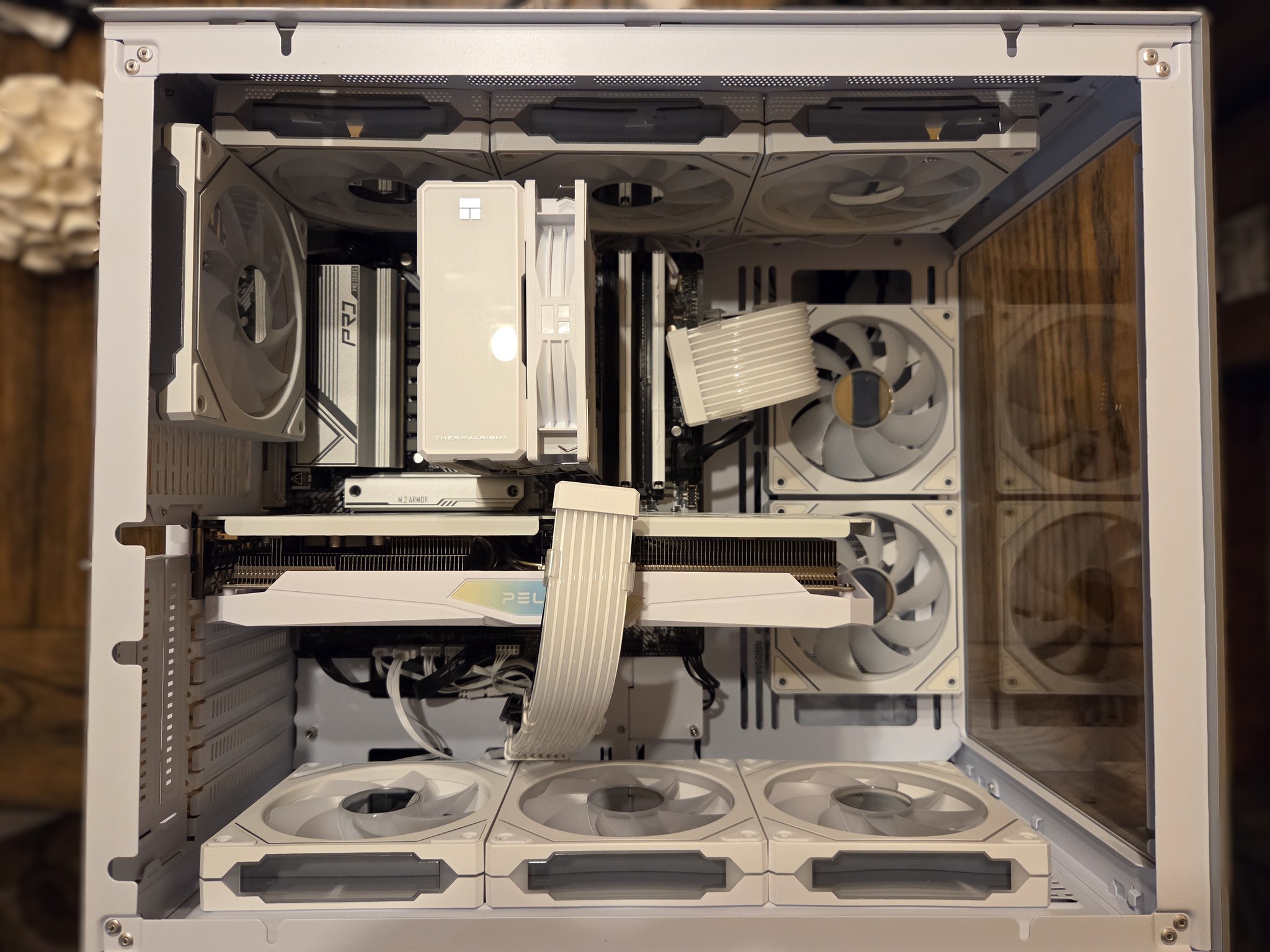 The White Lotus! 🤍| White RTX 3070 Gaming PC | Ryzen 5 7500F | 32GB DDR5 | 1TB NVMe | Temp Display