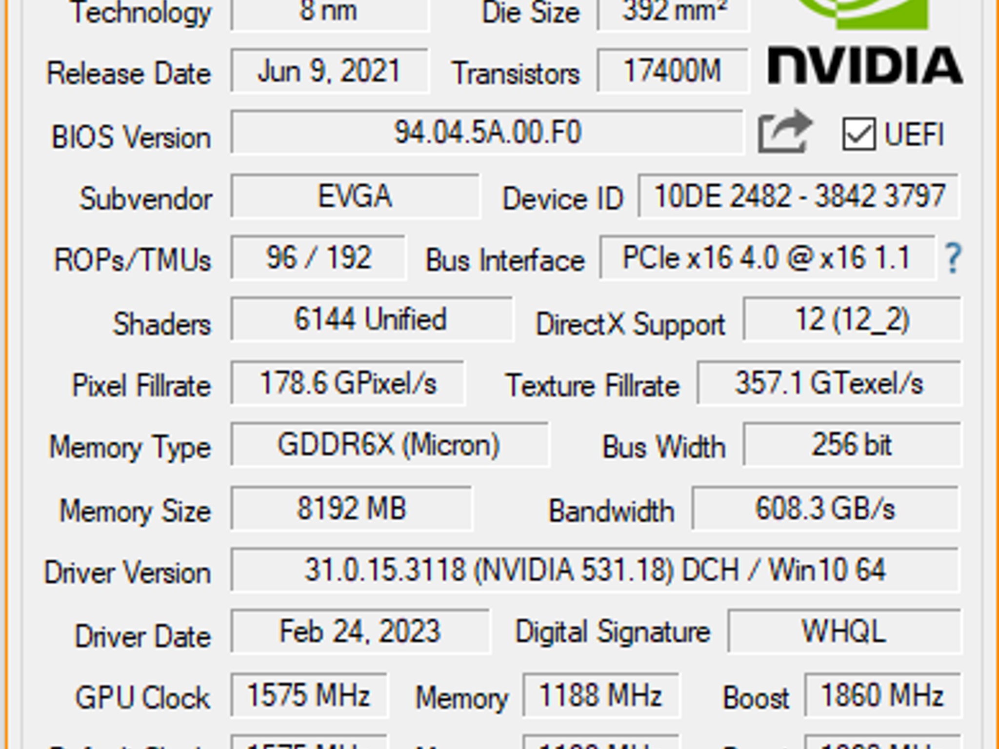 EVGA RTX 3070 Ti FTW3 Ultra