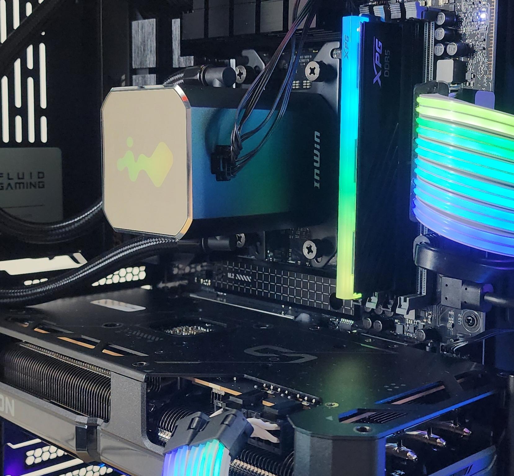 Gaming PC Ryzen 7 7700X 16GB RAM 1TB SSD RX 7800 XT 16GB Windows 11 Computer