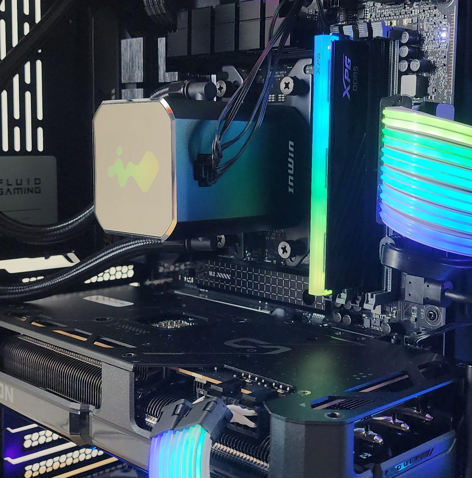 Gaming PC Ryzen 7 7700X 16GB RAM 1TB SSD RX 7800 XT 16GB Windows 11 Computer