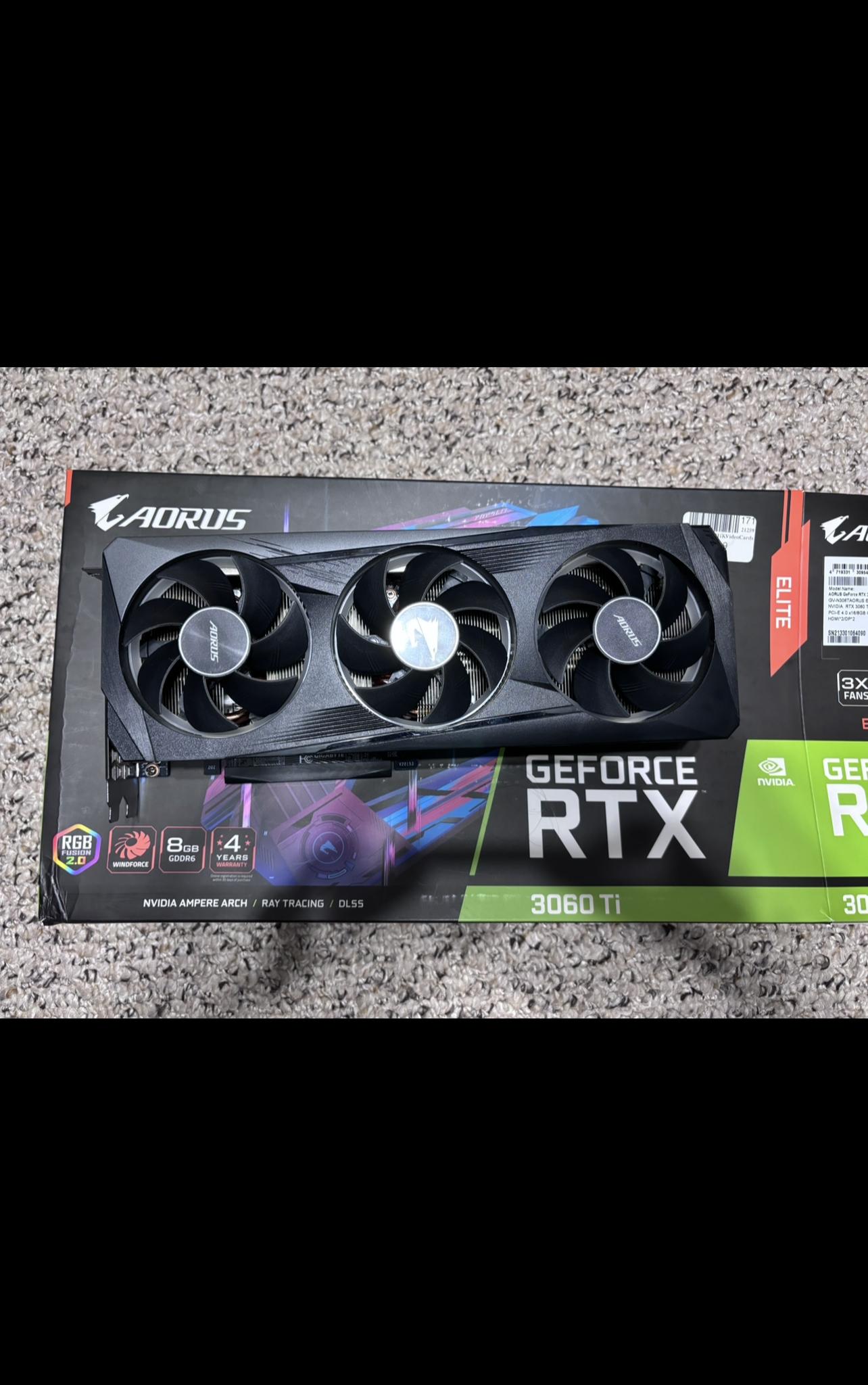 GIGABYTE AORUS GeForce RTX 3060 Ti Elite 8G
