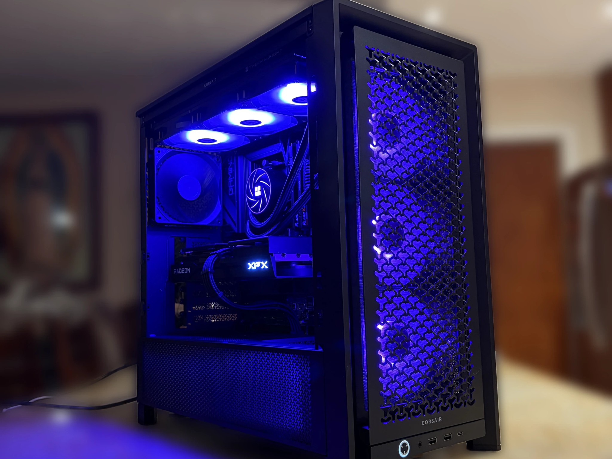 Black Gaming PC | 9060XT 16GB | Ryzen 5 7500F | 32GB 6000 mhz RAM | 1TB SSD | ON BOARD WiFi + BT