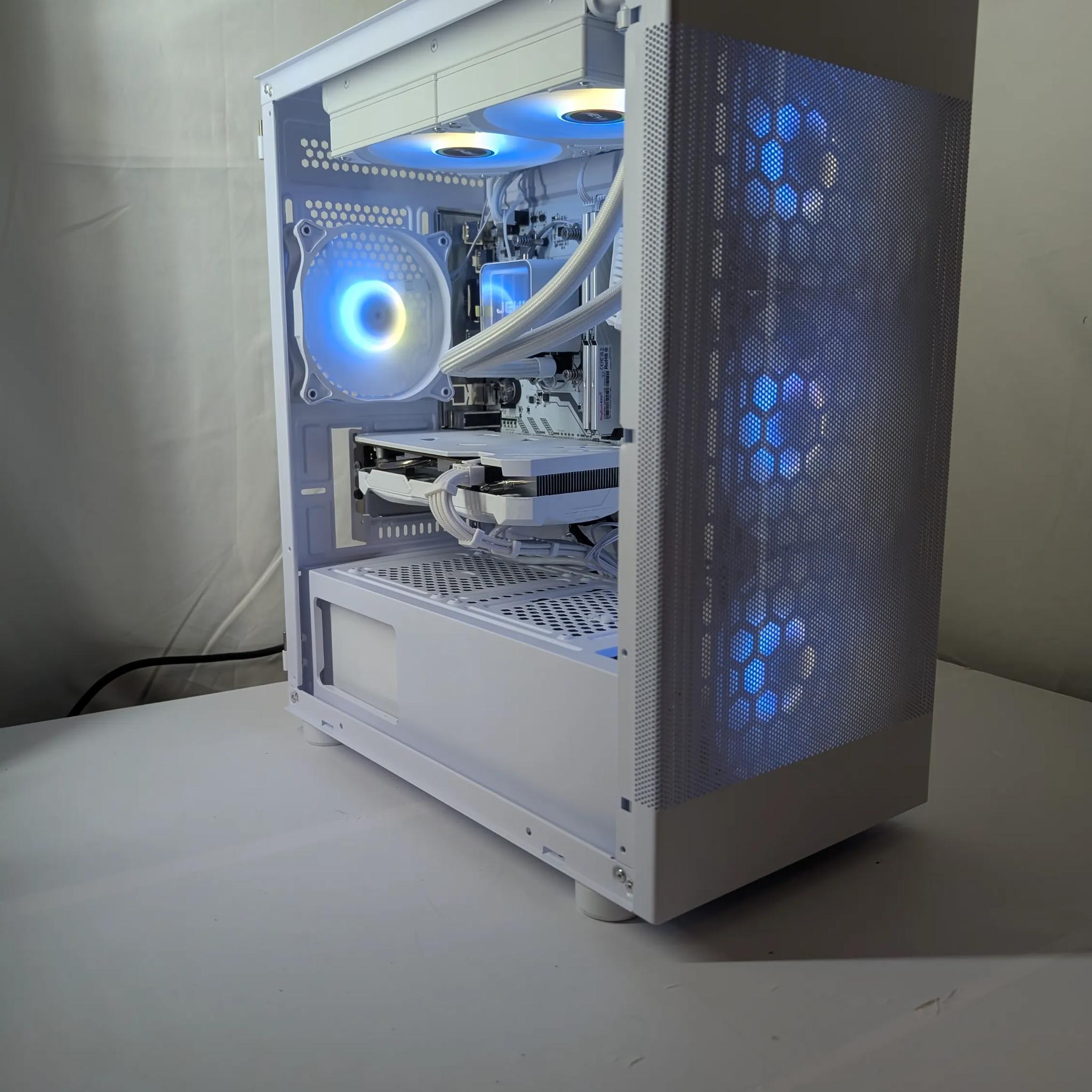 🔥 White Gaming PC – RTX 4060 | Ryzen 5 3600 | 32GB RAM | 1TB NVMe | Wi-Fi & Bluetooth 🔥