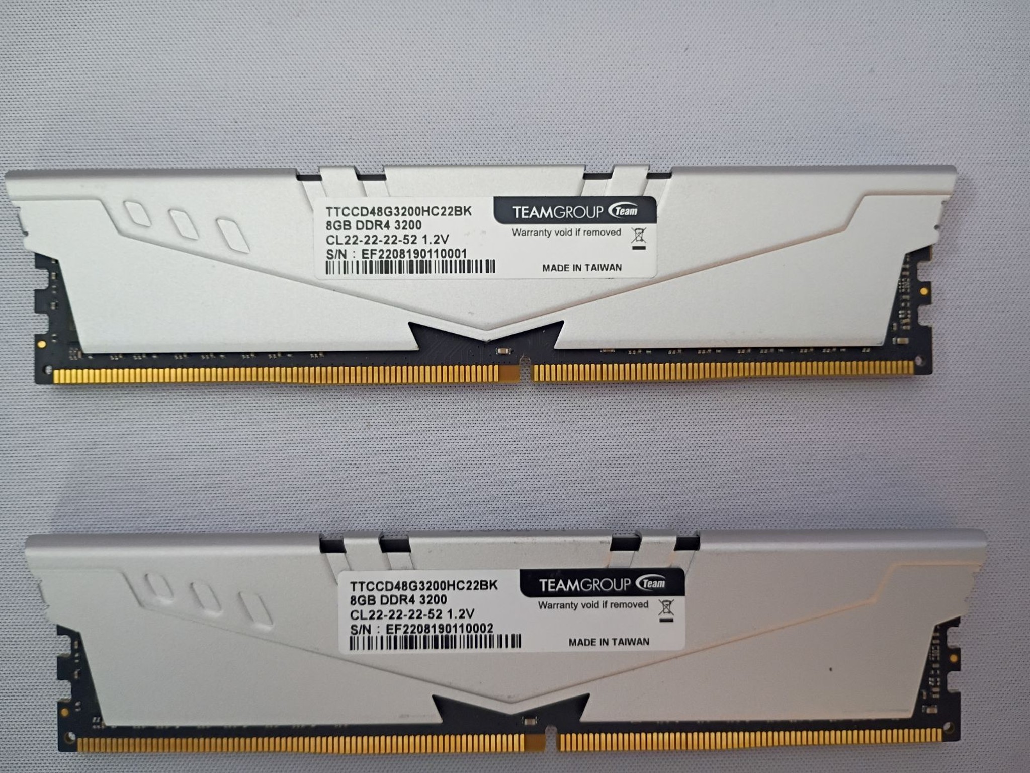 16GB (2x8) T-Create DDR4 Classic 3200Mhz CL 22-22-22-52 1.2v